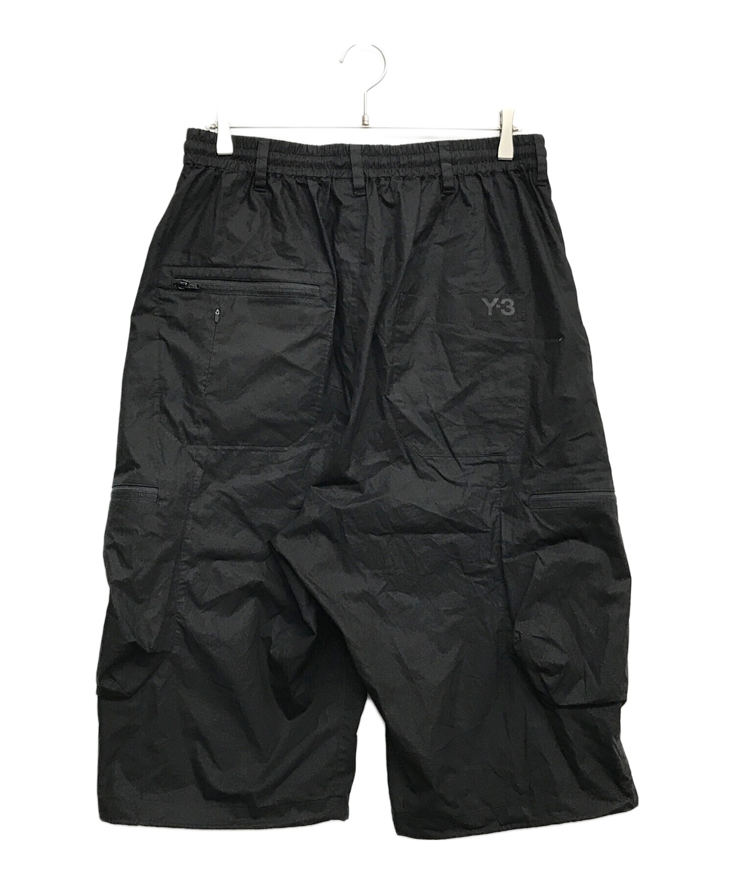 中古・古着通販】Y-3 (ワイスリー) TECH COTTON SHORT ブラック サイズ