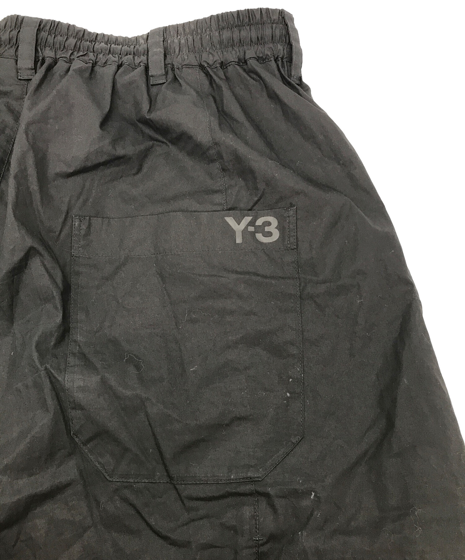 中古・古着通販】Y-3 (ワイスリー) TECH COTTON SHORT ブラック サイズ