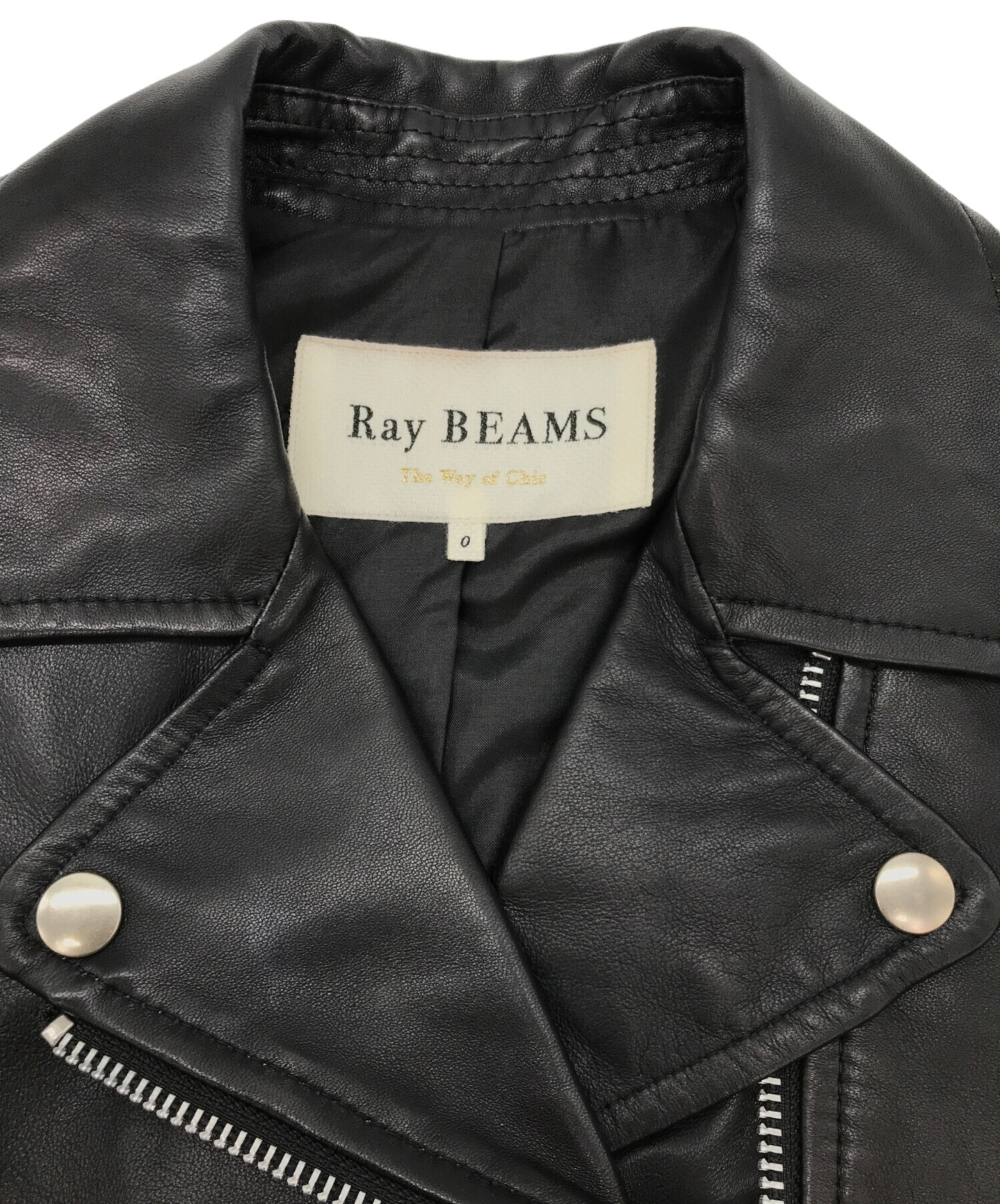 中古・古着通販】RAY BEAMS (レイ ビームス) ラムレザーダブル