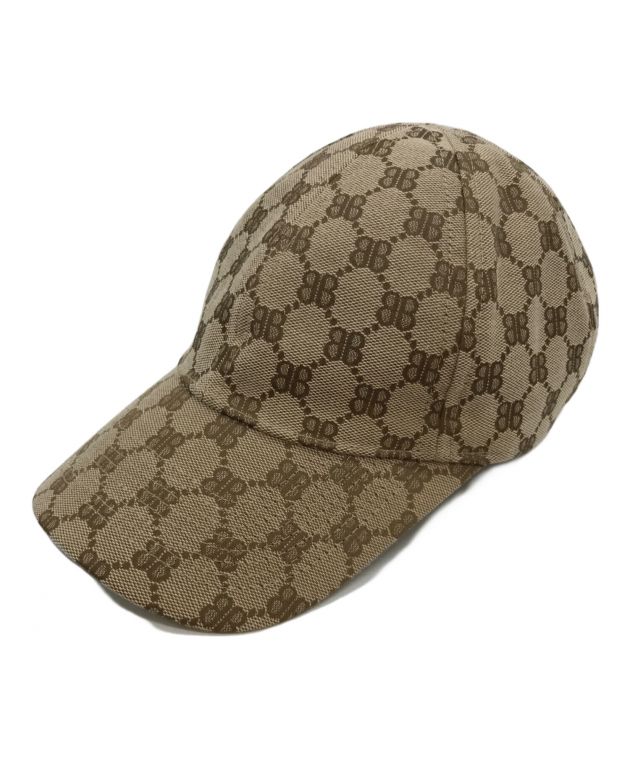 BALENCIAGA×GUCCI バレンシアガ×グッチ/コラボザハッカーGGキャンバス/SAランク/69【中古】 BALENCIAGA×GUCCI バレンシアガ×グッチ/コラボザハッカーGGキャンバス