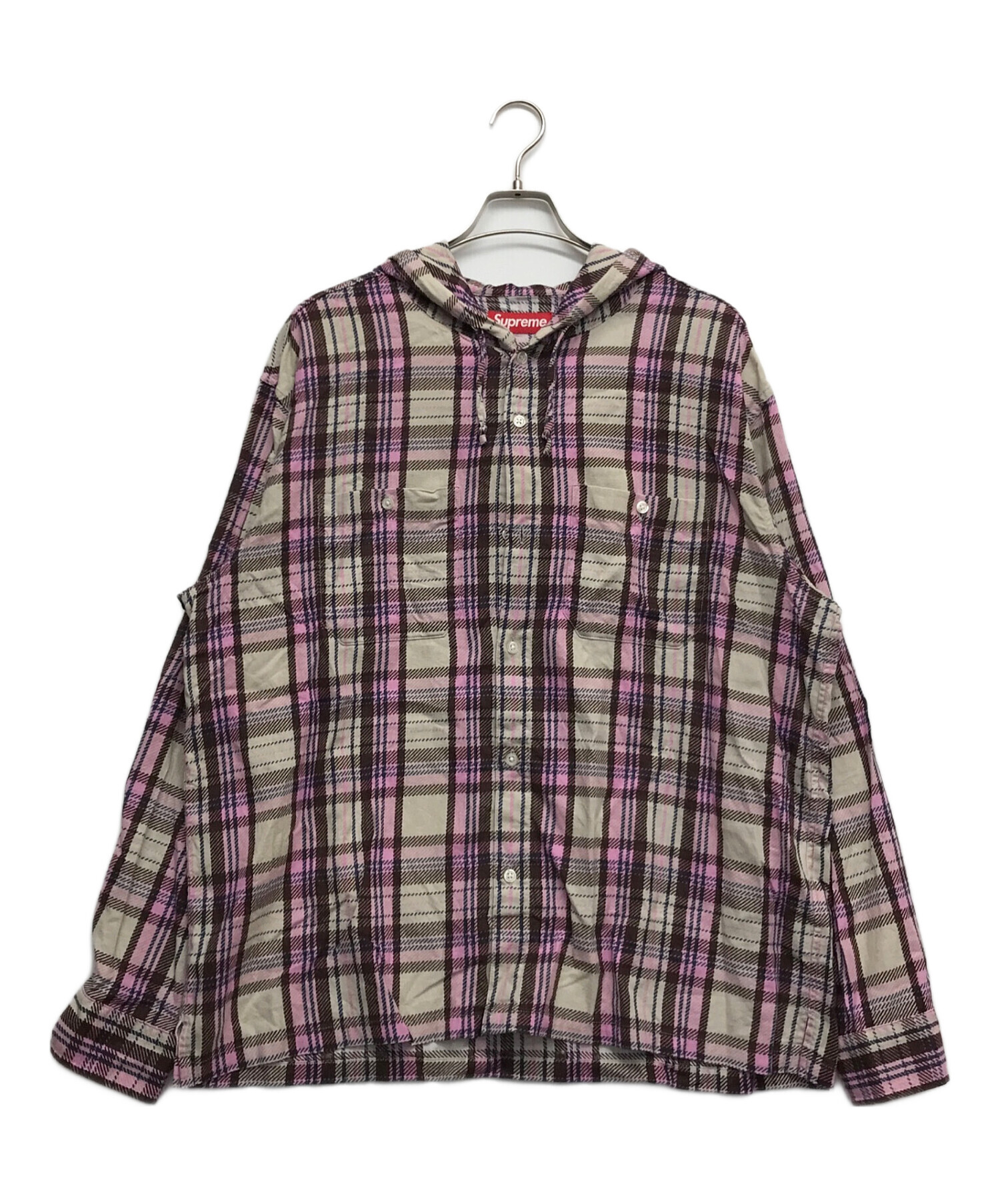 中古・古着通販】Supreme (シュプリーム) Printed Hooded Flannel  