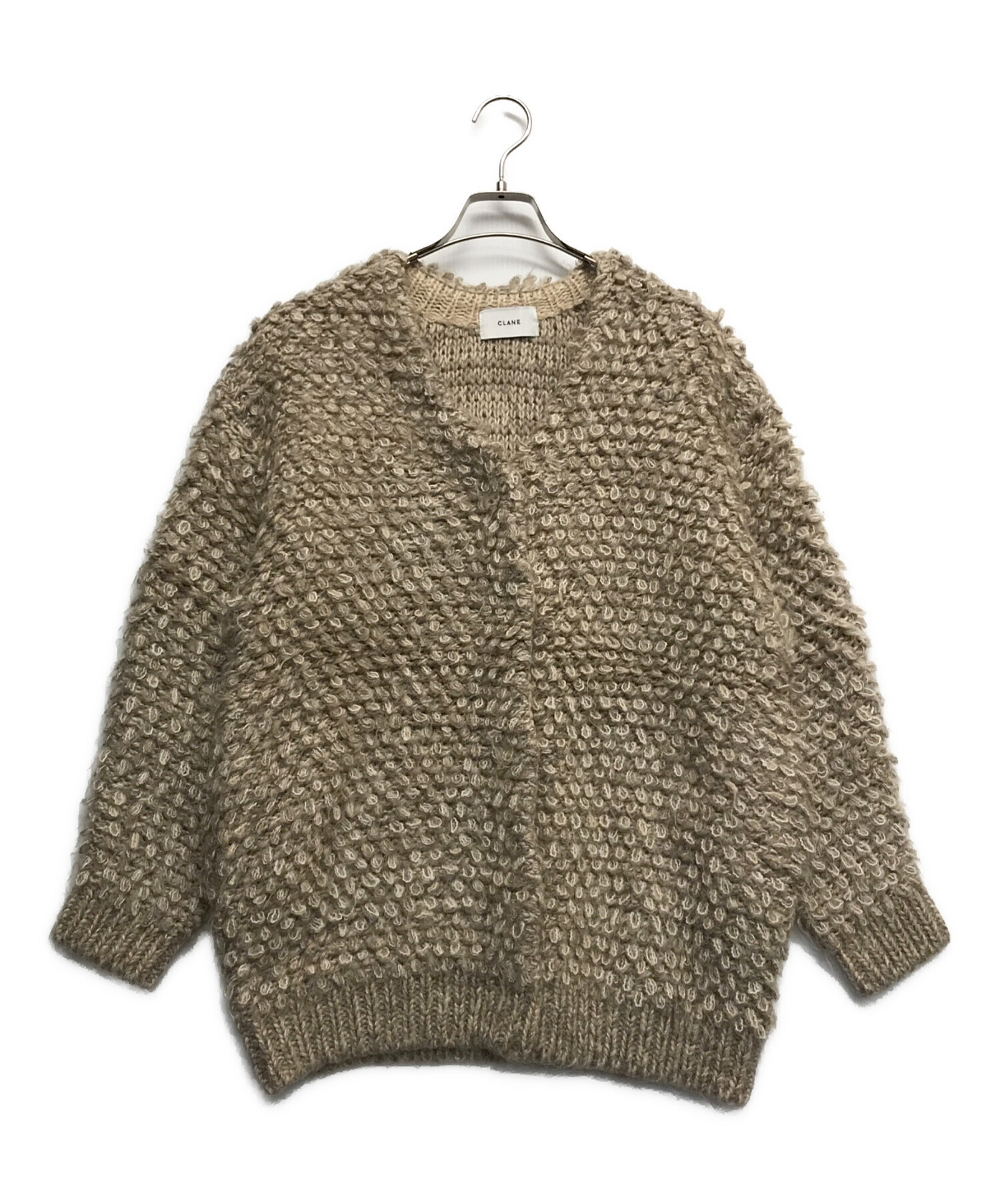 中古・古着通販】CLANE (クラネ) MIX LOOP MOHAIR KNIT CARDIGAN