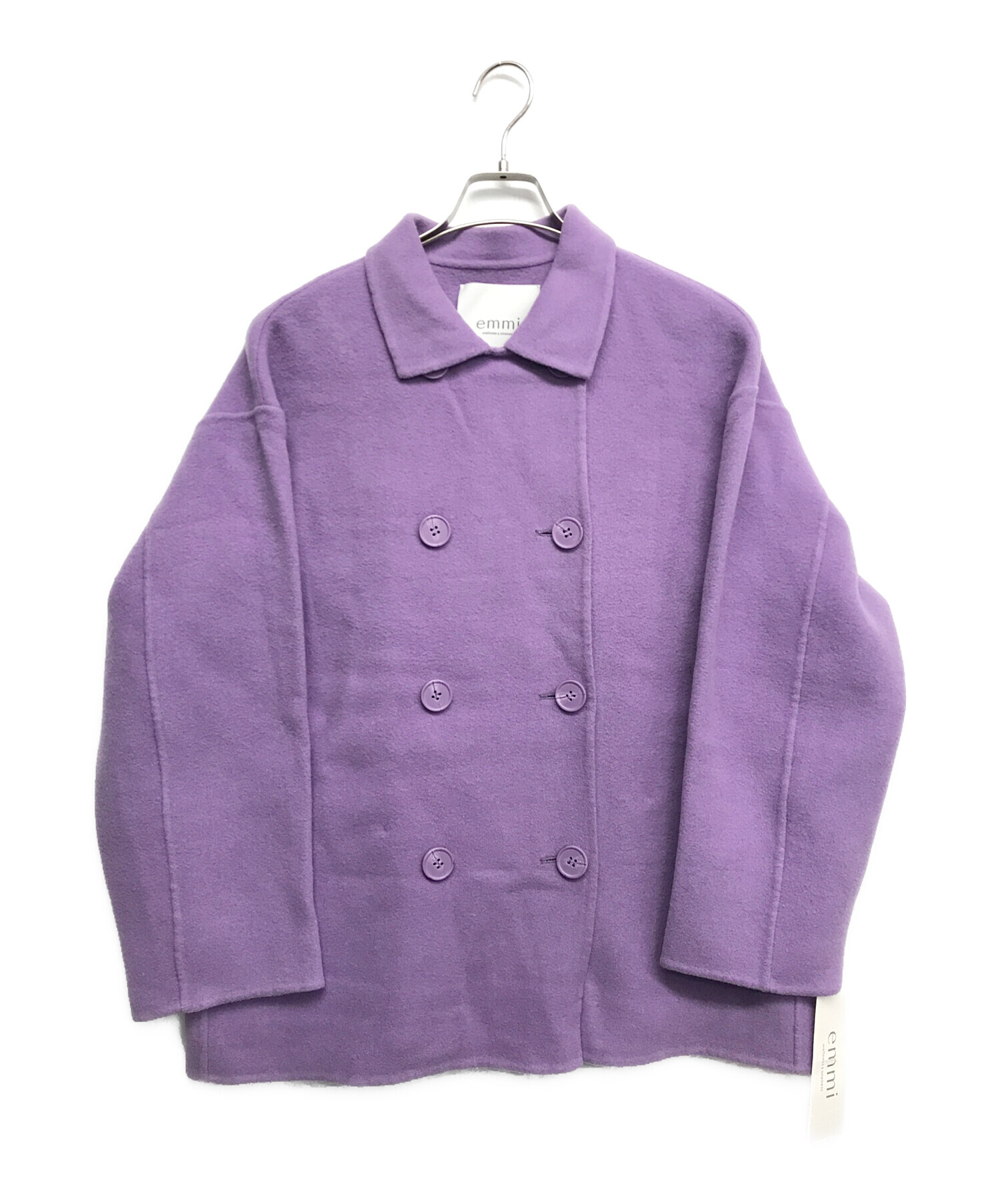 中古・古着通販】emmi (エミ) リバーショートコート パープル サイズ:1