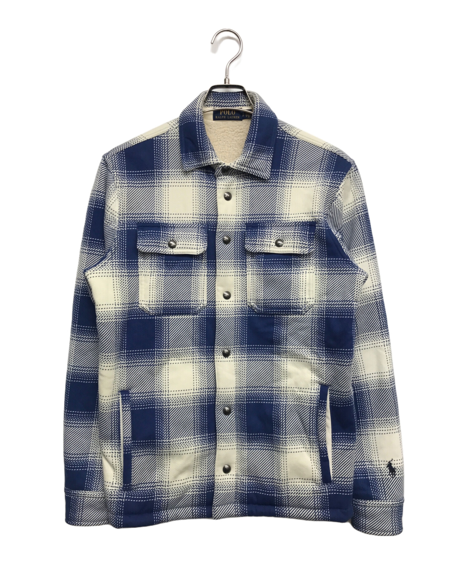 未使用タグ付き✨ポロラルフローレン　フルジップシャツジャケット　Mサイズ　紺 中古・古着通販】POLO RALPH LAUREN (ポロ・ラルフローレン) シャツ