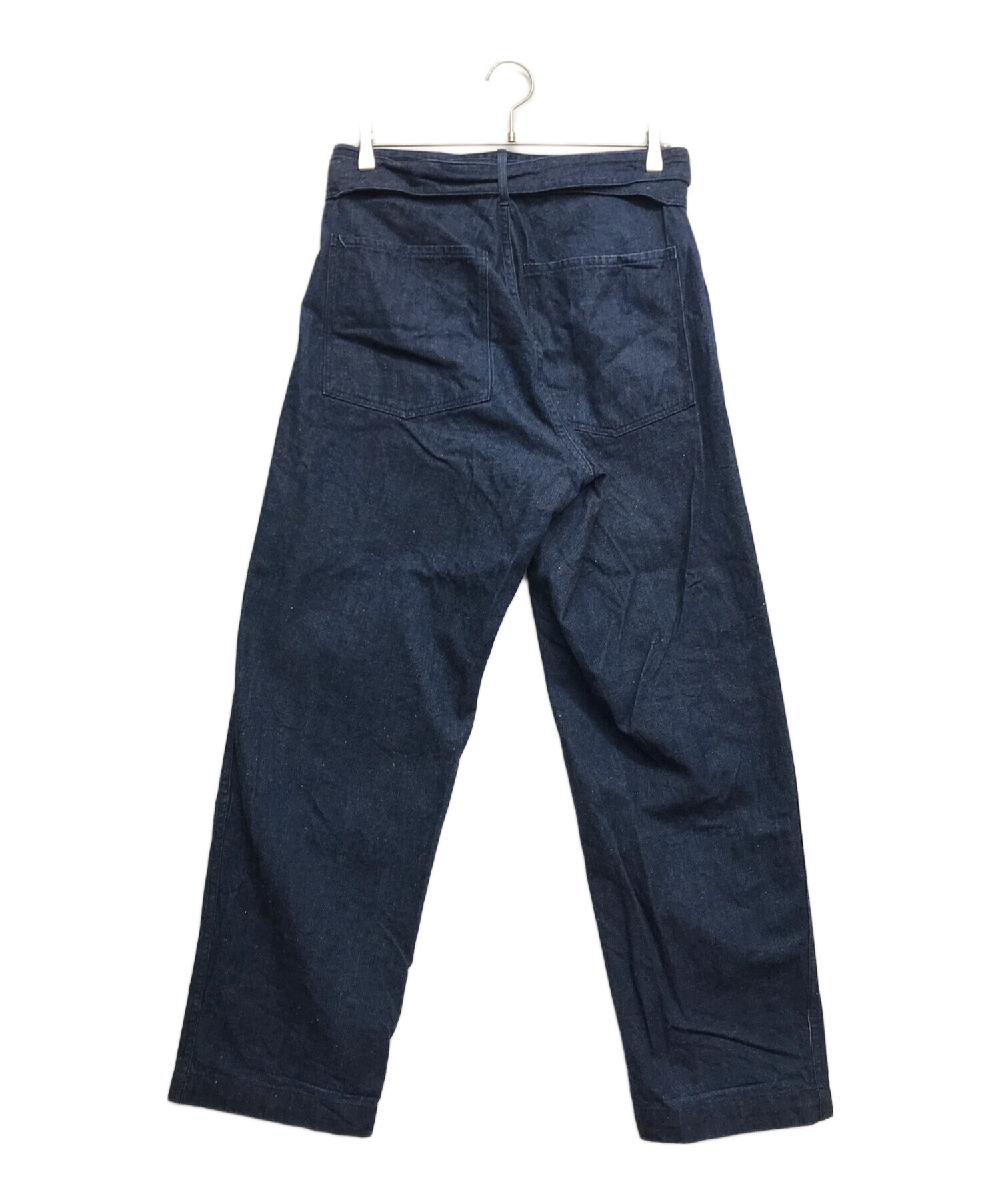 comoli ベルテッドデニムインディゴサイズ1