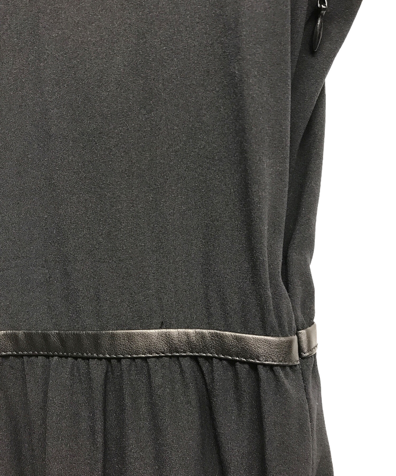 中古・古着通販】PRADA (プラダ) ブラウスワンピース ブラック サイズ