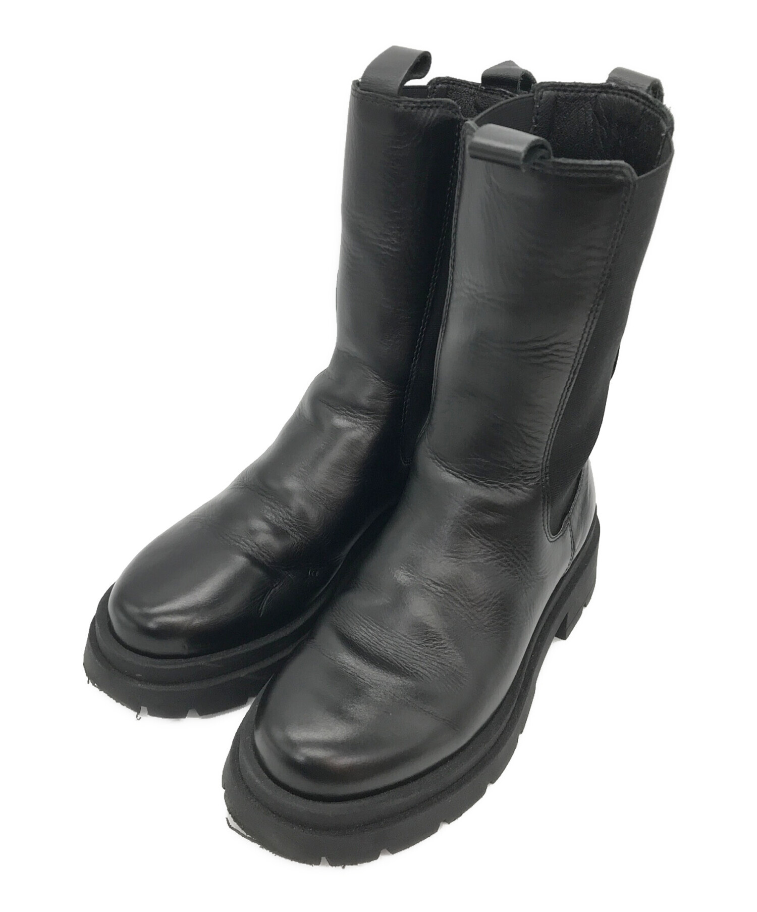 中古・古着通販】ENESS (エネス) サイドゴアブーツ ブラック サイズ:24