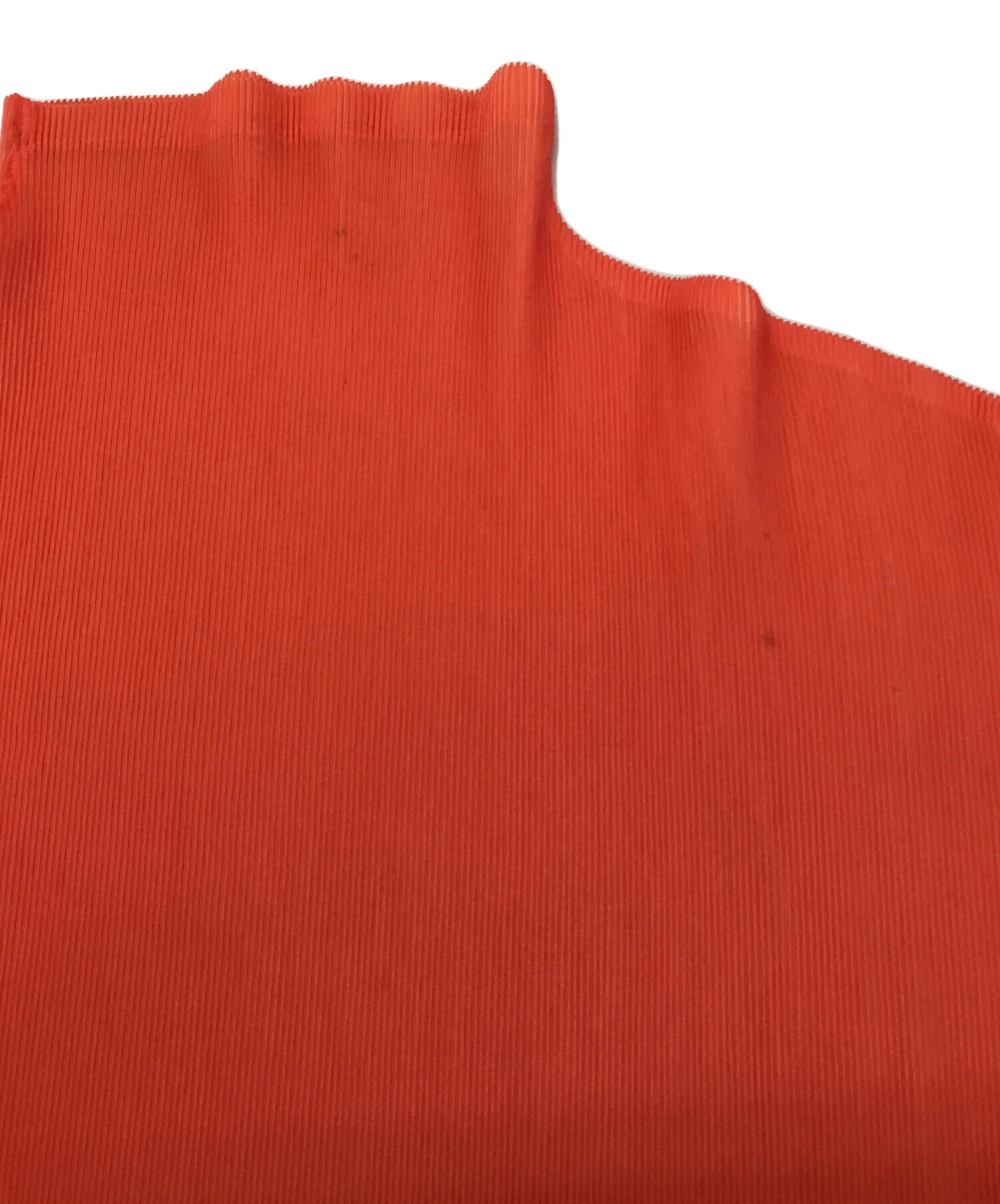 プリーツプリーズ PLEATS PLEASE タートルネックカットソーオレンジ3 美品△PLEATS PLEASE プリーツプリーズ イッセイミヤケ PP23-FK705