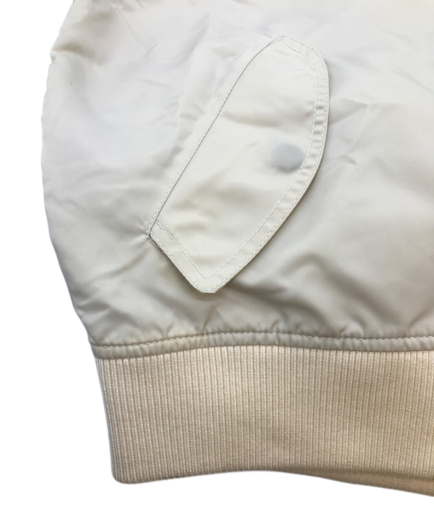 中古・古着通販】ALPHA (アルファ) MA-1ジャケット ベージュ サイズ:M