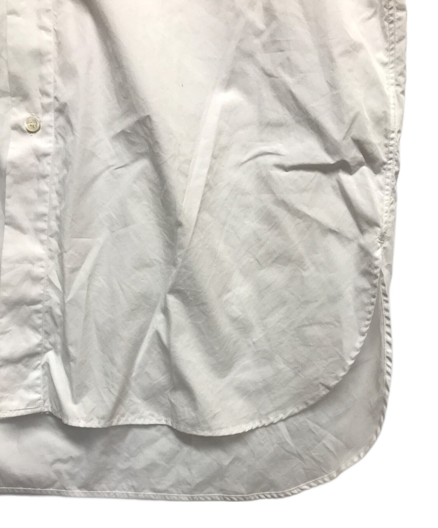 中古・古着通販】wirrow (ウィロウ) バンドカラーシャツ ホワイト