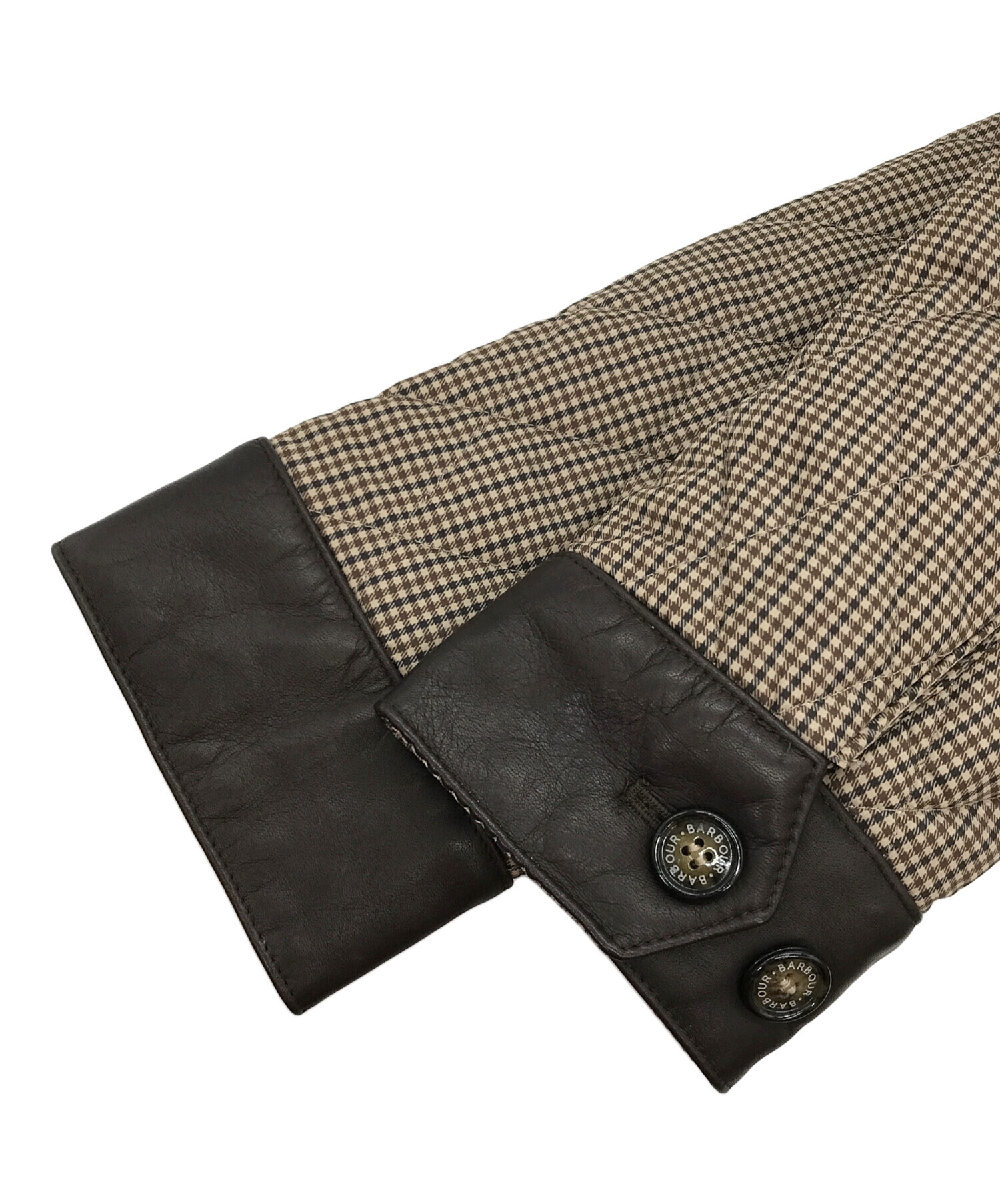 バブアー バブアー キルティング ライナー ダウン 38 ブラウン ベスト