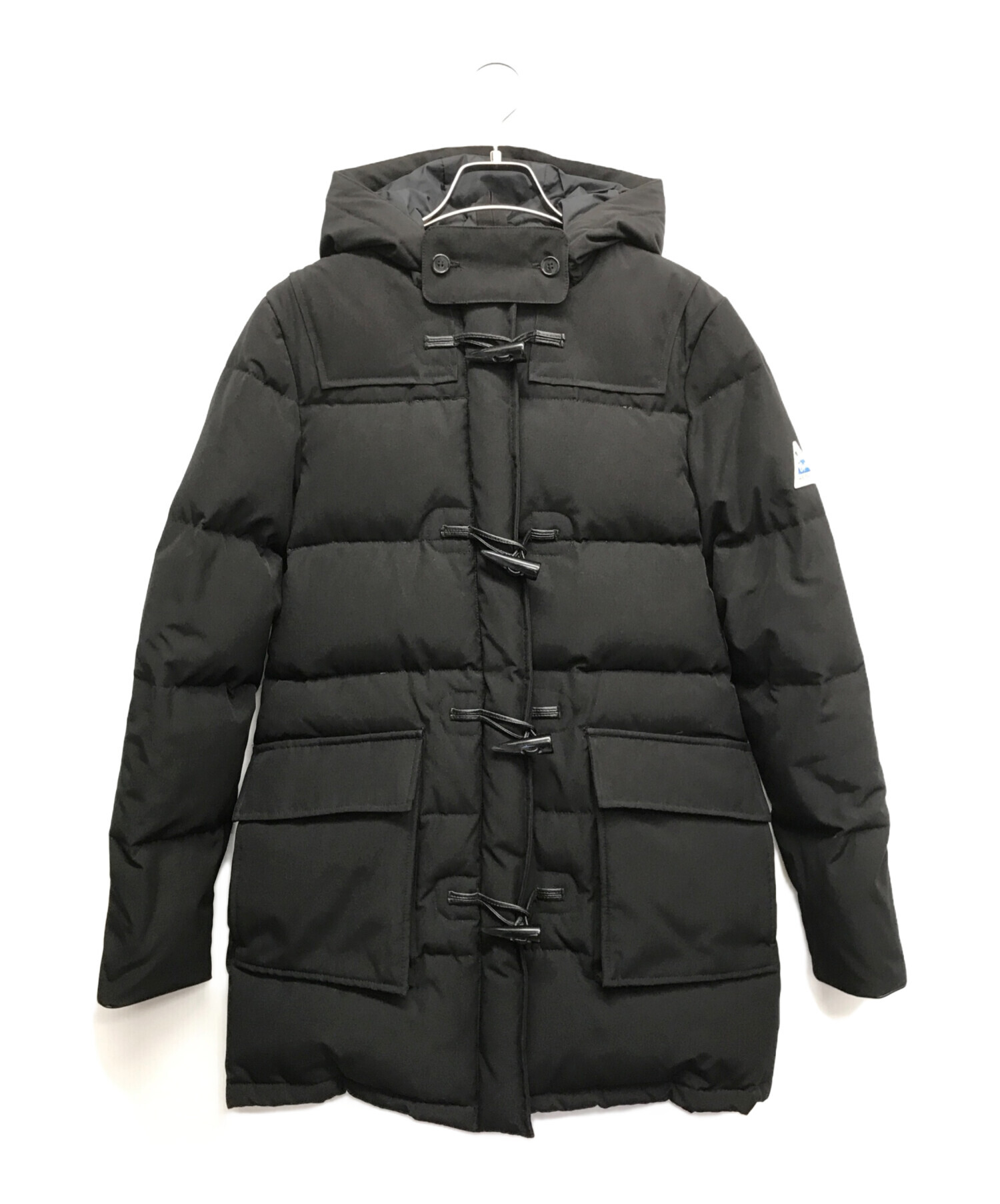 ケープハイツ ブライトウッド ロング ダウンコート ブラック ダウン