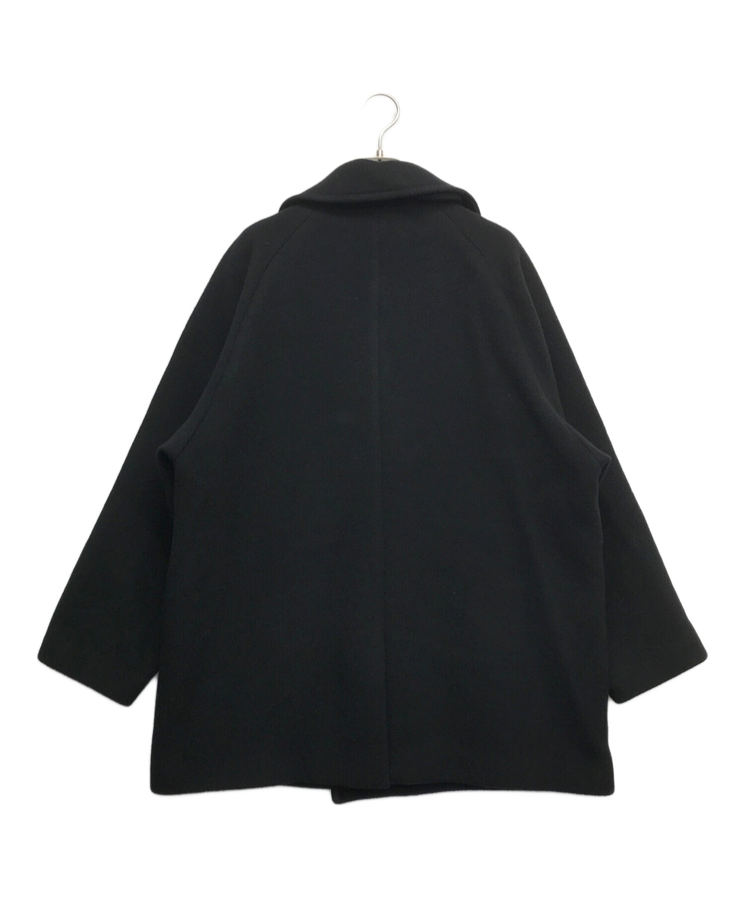 中古・古着通販】TICCA (ティッカ) ショートPコート ブラック サイズ:F