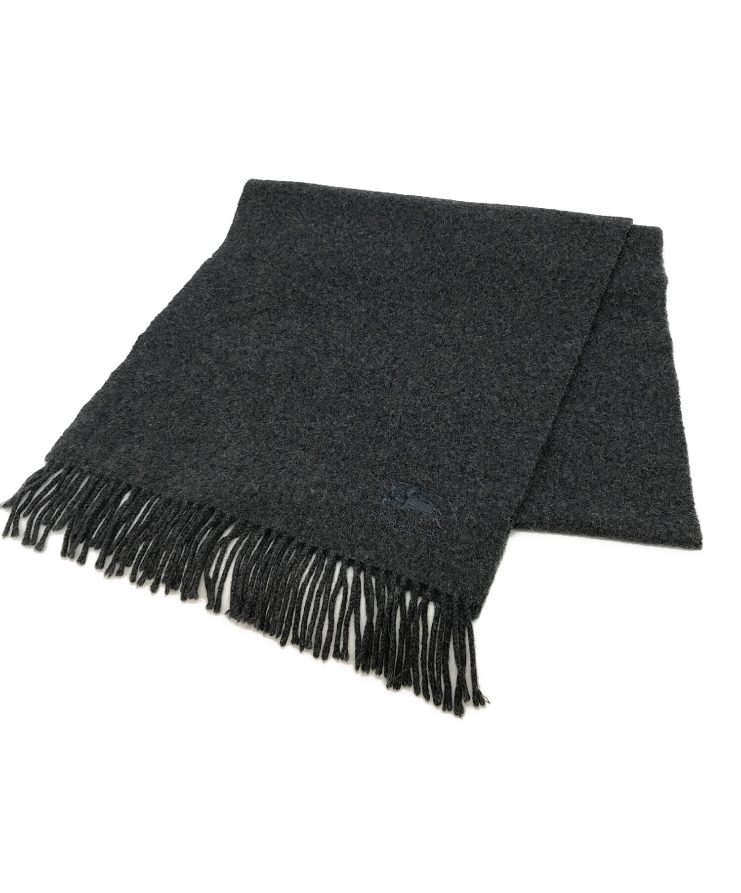 BURBERRY バーバリー ロンドン カシミヤマフラー グレー ☆BURBERRY