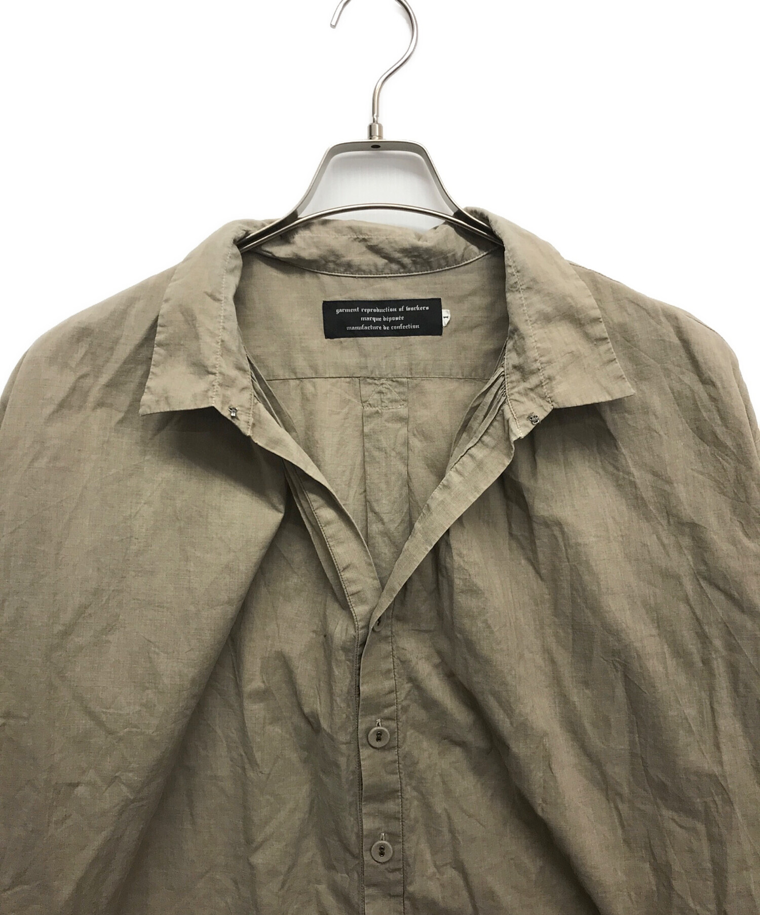 中古・古着通販】GARMENT REPRODUCTION OF WORKERS (ガーメントリ 