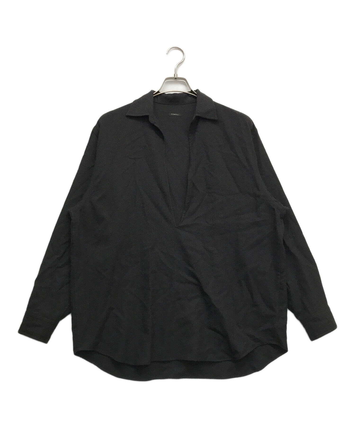 中古・古着通販】COMOLI (コモリ) ウールビエラ スキッパーシャツ