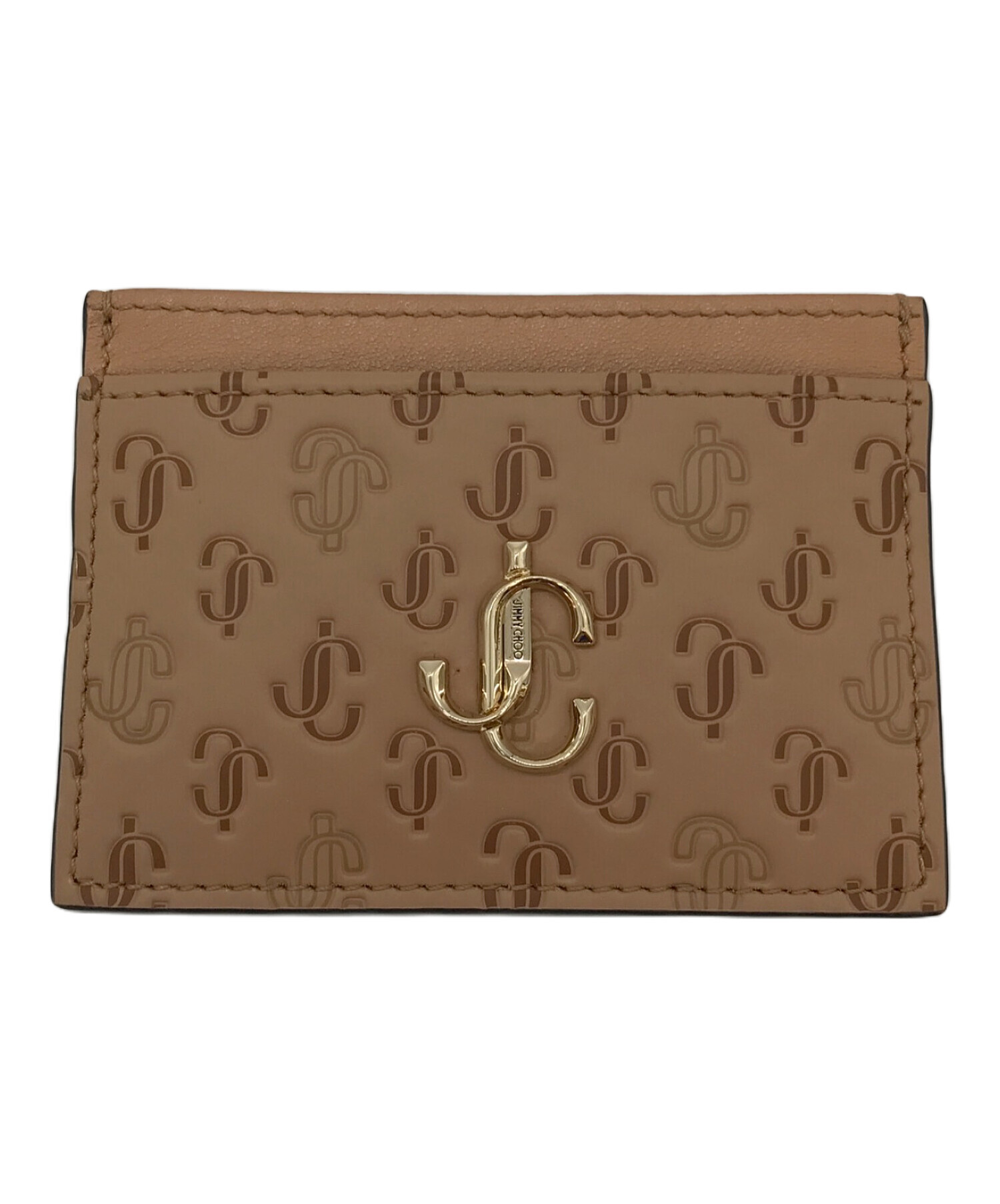 ほぼ未使用品　箱・タグ付き　jimmy choo ジミーチュウ　折り財布　ロゴ 未使用品 箱・タグ付き jimmy choo ジミーチュウ 二つ折り財布 黒