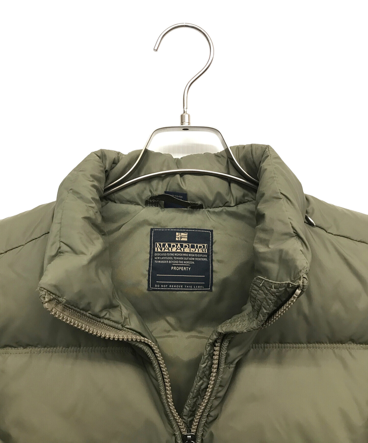 中古・古着通販】NAPAPIJRI (ナパピリ) ダウンベスト オリーブ サイズ 
