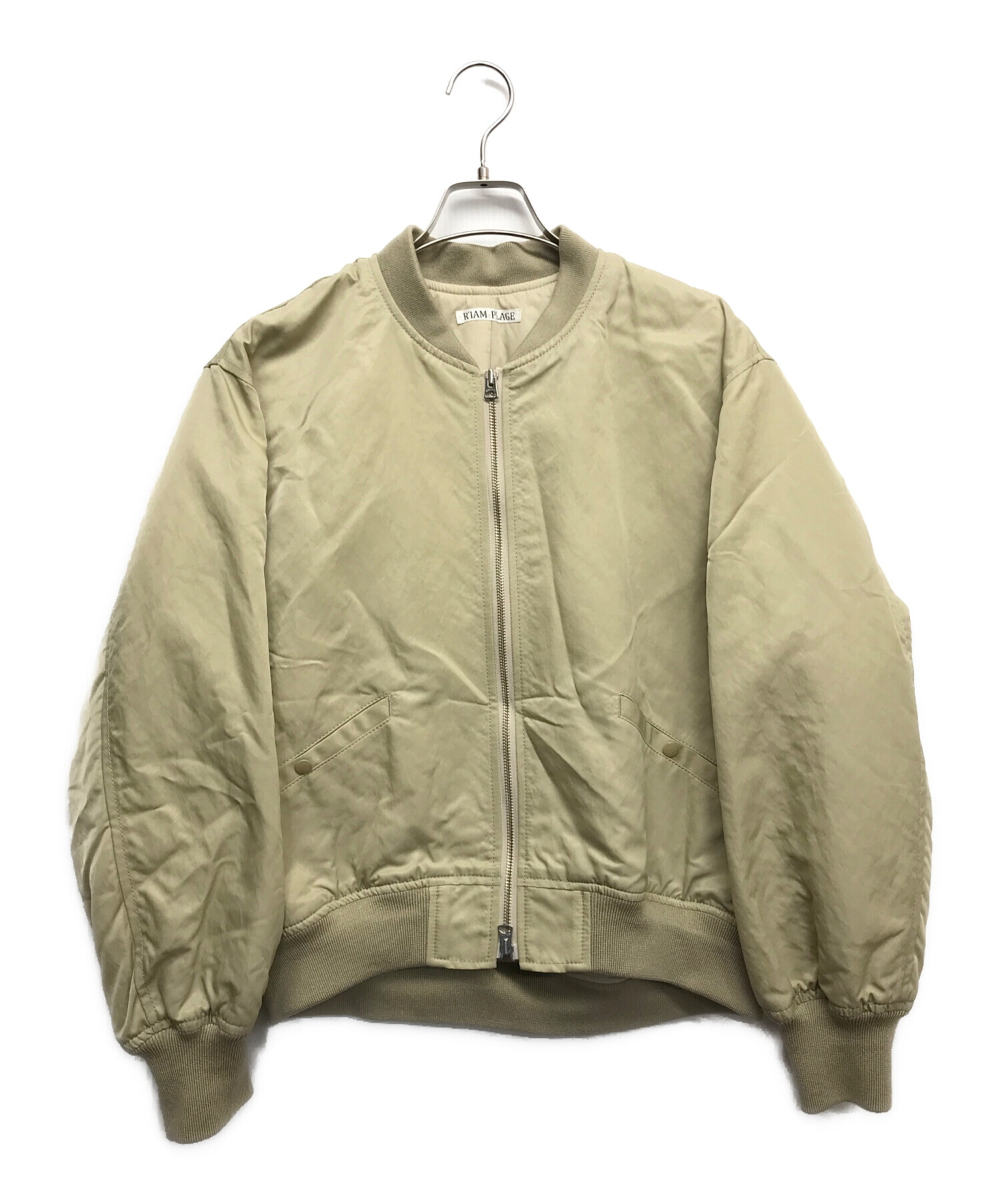 MA1 SHORTブルゾン　plage 中古・古着通販】Plage (プラージュ) MA1 SHORTブルゾン ベージュ