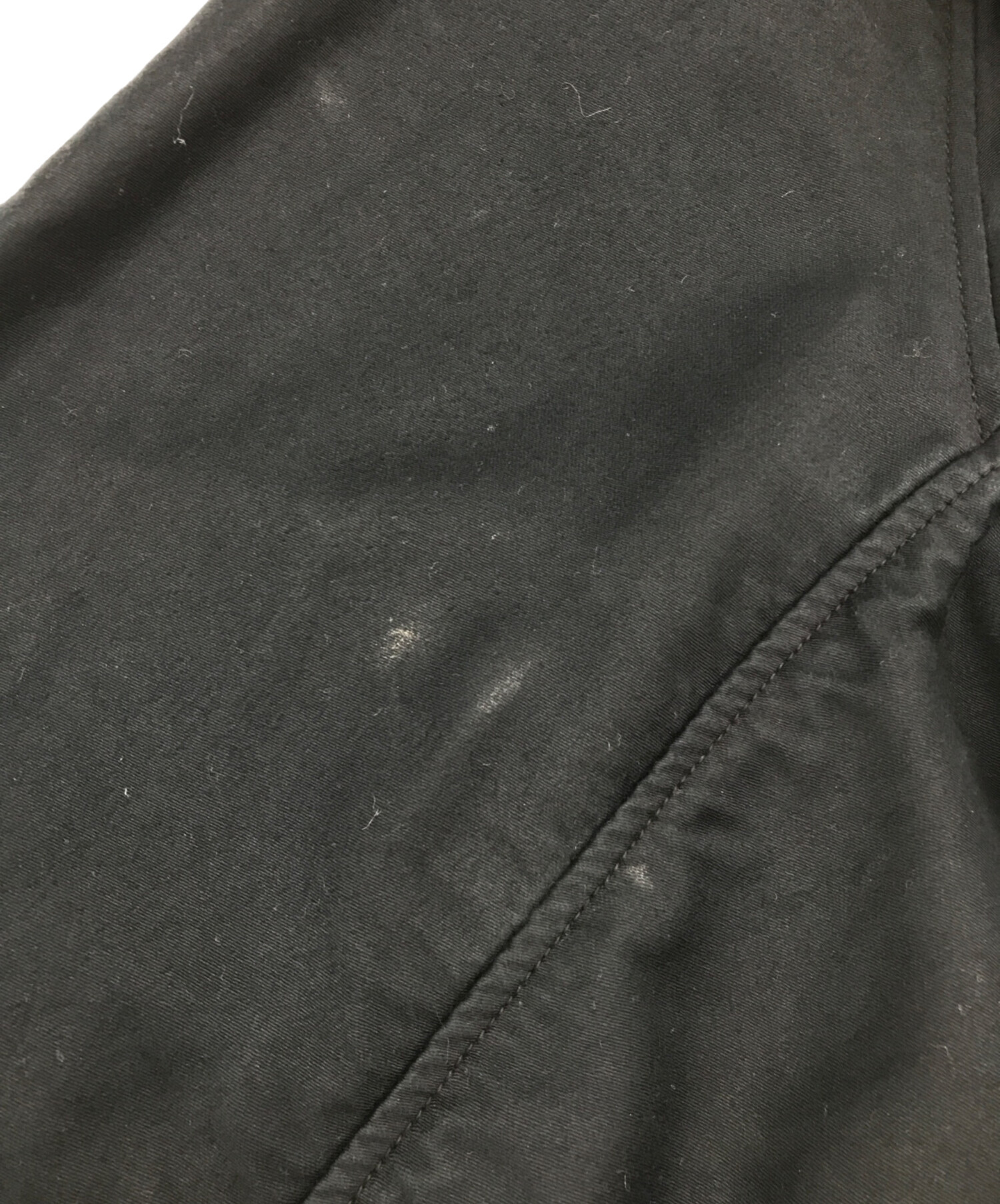 中古・古着通販】OUTIL (ウティ) ステンカラーコート ブラック サイズ