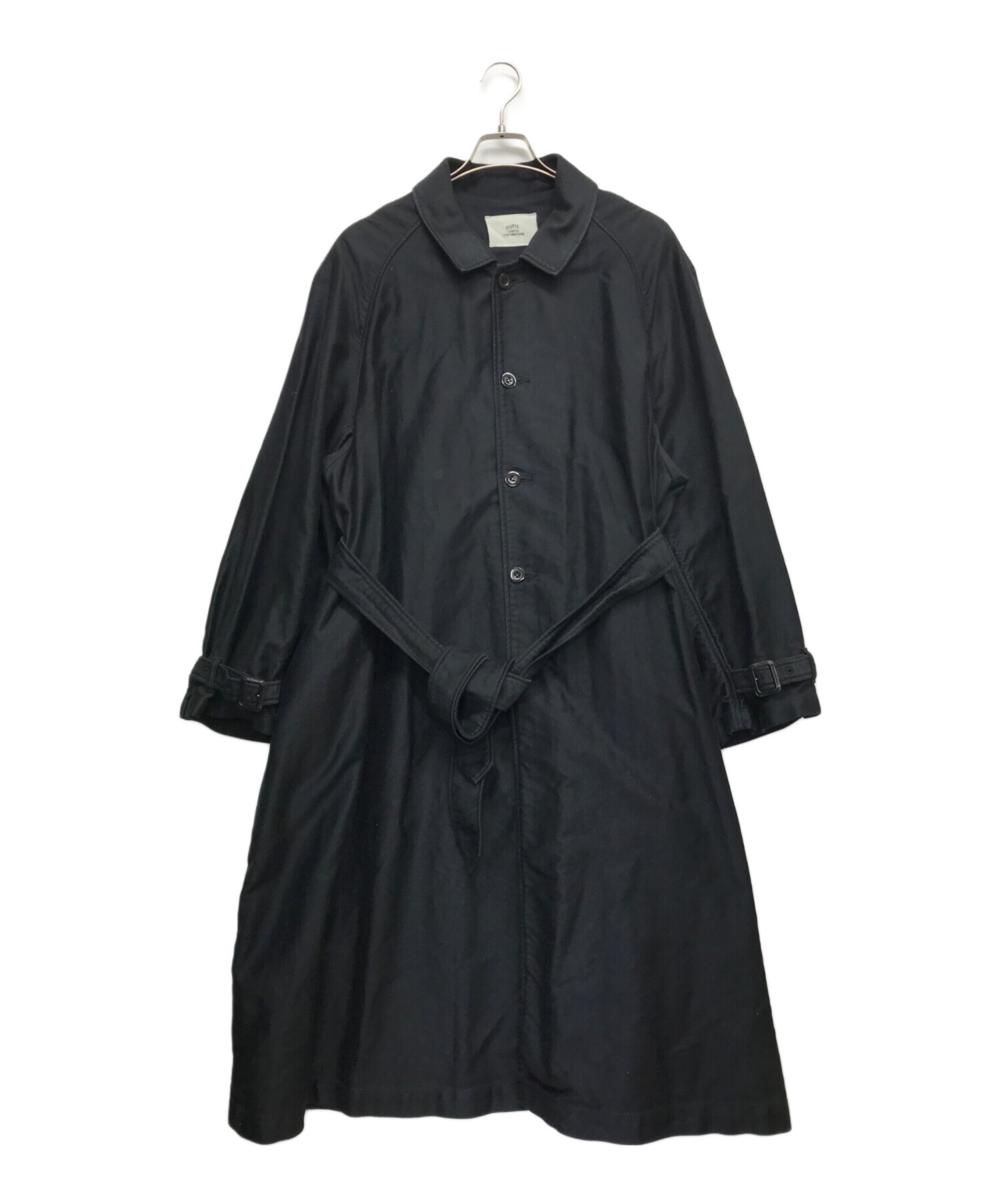 中古・古着通販】OUTIL (ウティ) ステンカラーコート ブラック サイズ