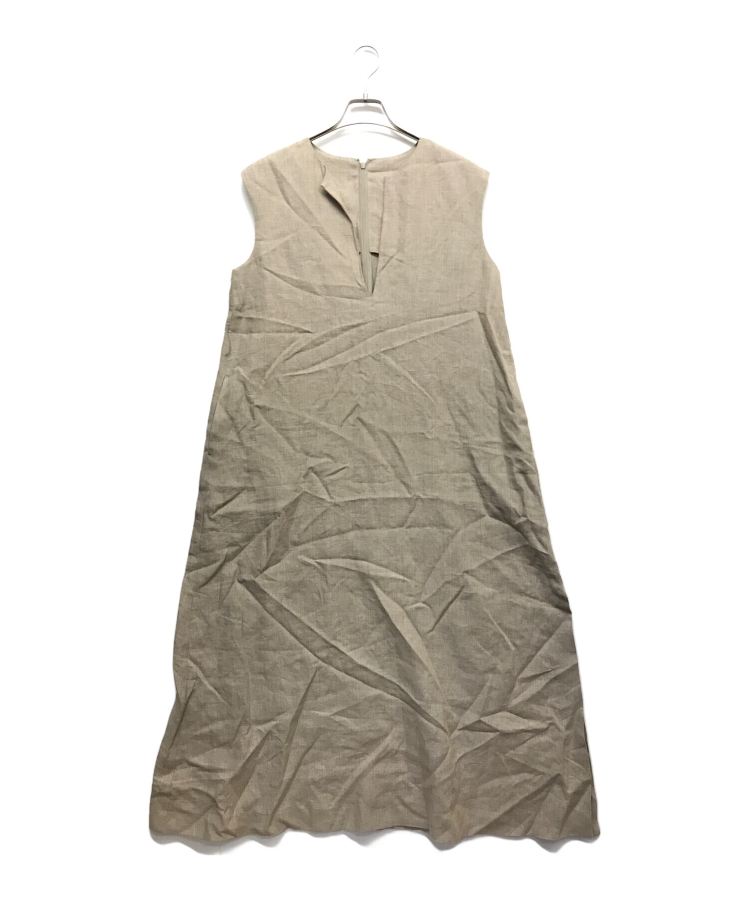 中古・古着通販】Plage (プラージュ) リネンノースリーブワンピース