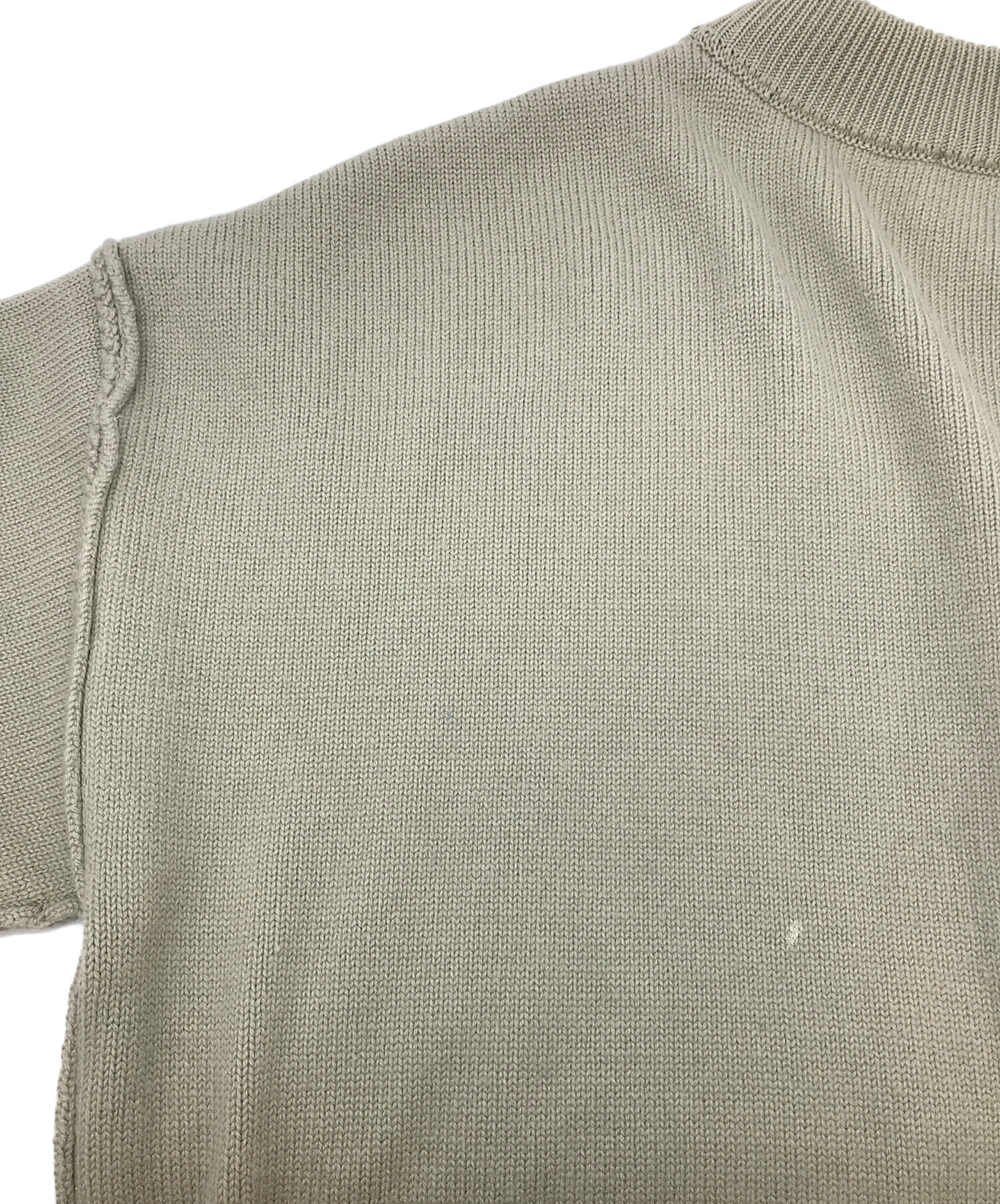 中古・古着通販】AMIPARIS (アミパリス) ロゴカーディガン ベージュ