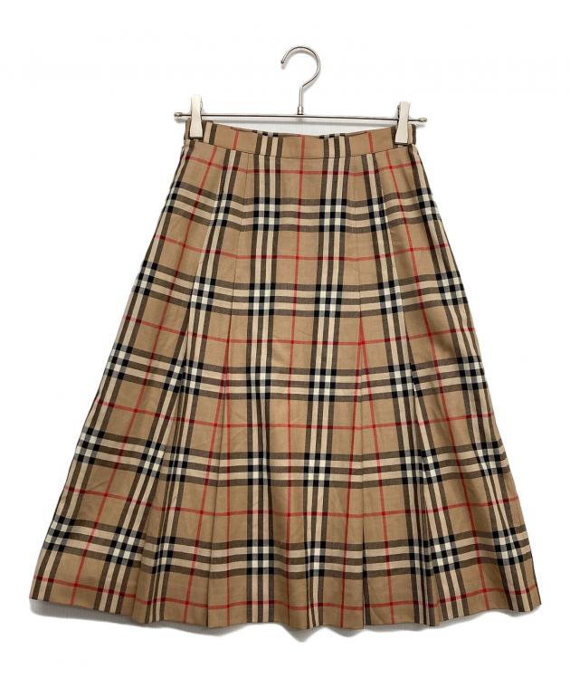 バーバリーキッズスカート 未使用近 美品 ノバチェック ベージュ140前後 中古・古着通販】Burberry's (バーバリーズ) ノヴァチェックスカート