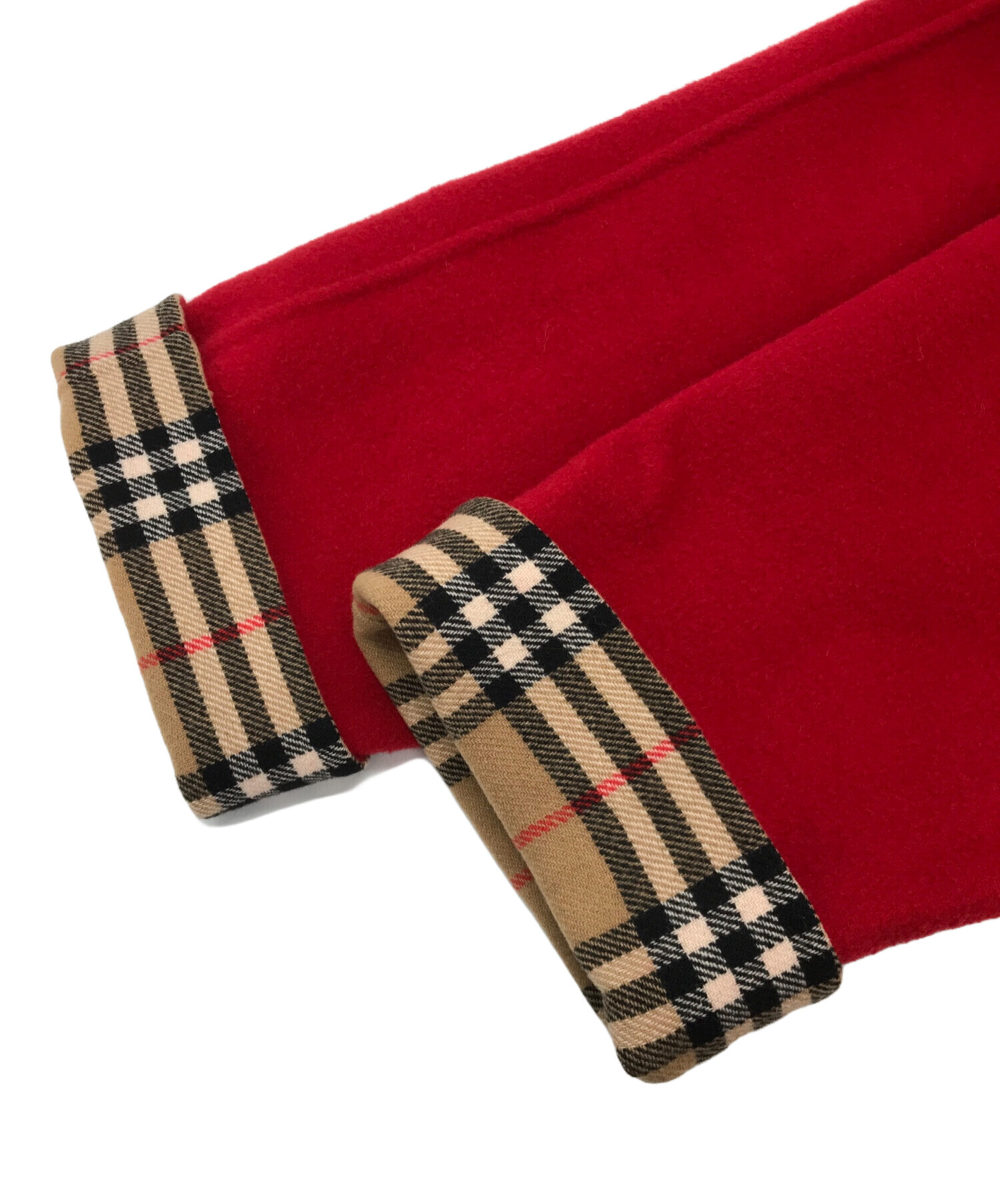 美品✨ 希少 ✨バーバリーズ ダブルフェイス カシミヤ混コート レッド 中古・古着通販】Burberry's (バーバリーズ) カシミヤ混コート レッド