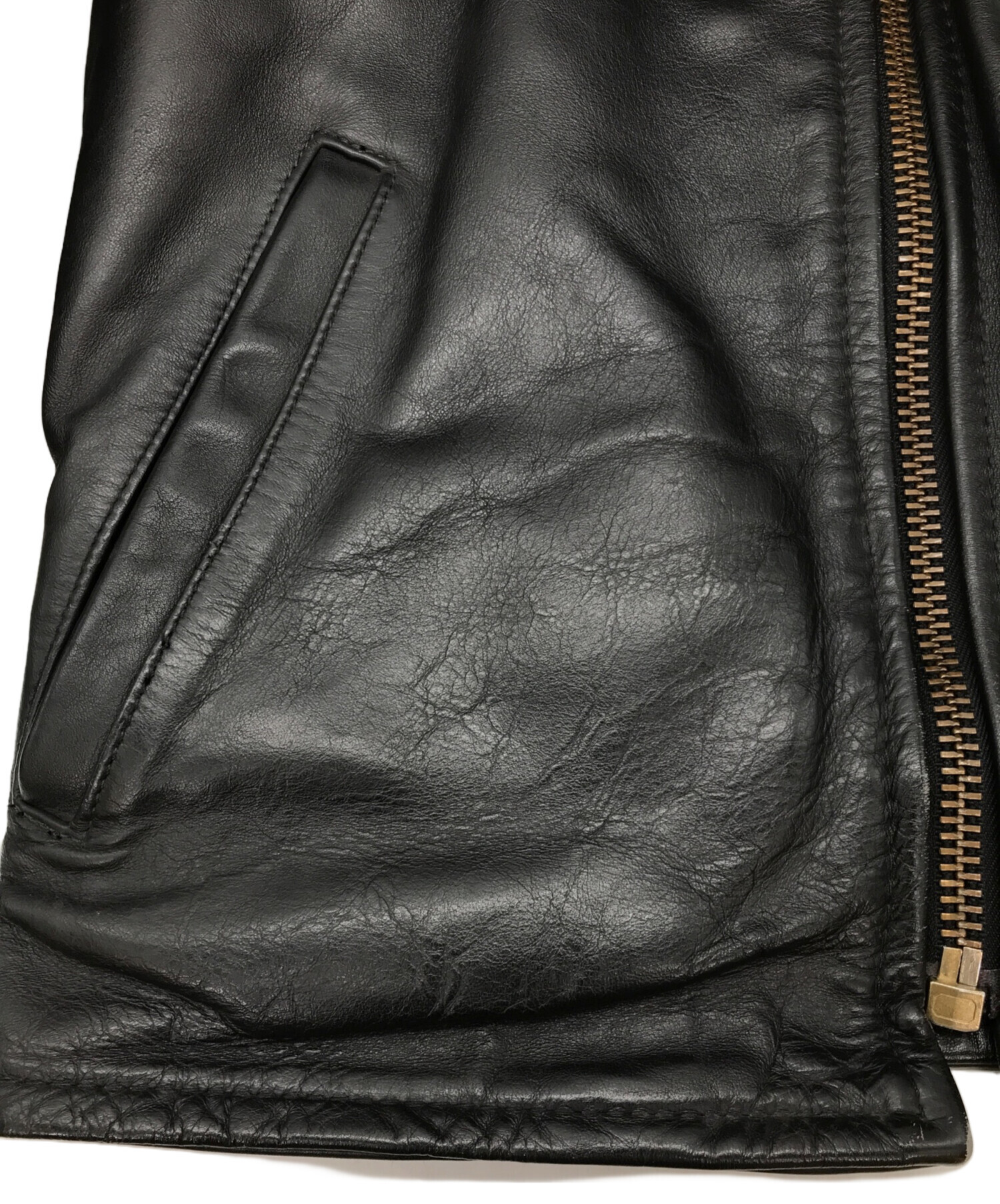 中古・古着通販】VANSON (バンソン) シングルライダースジャケット