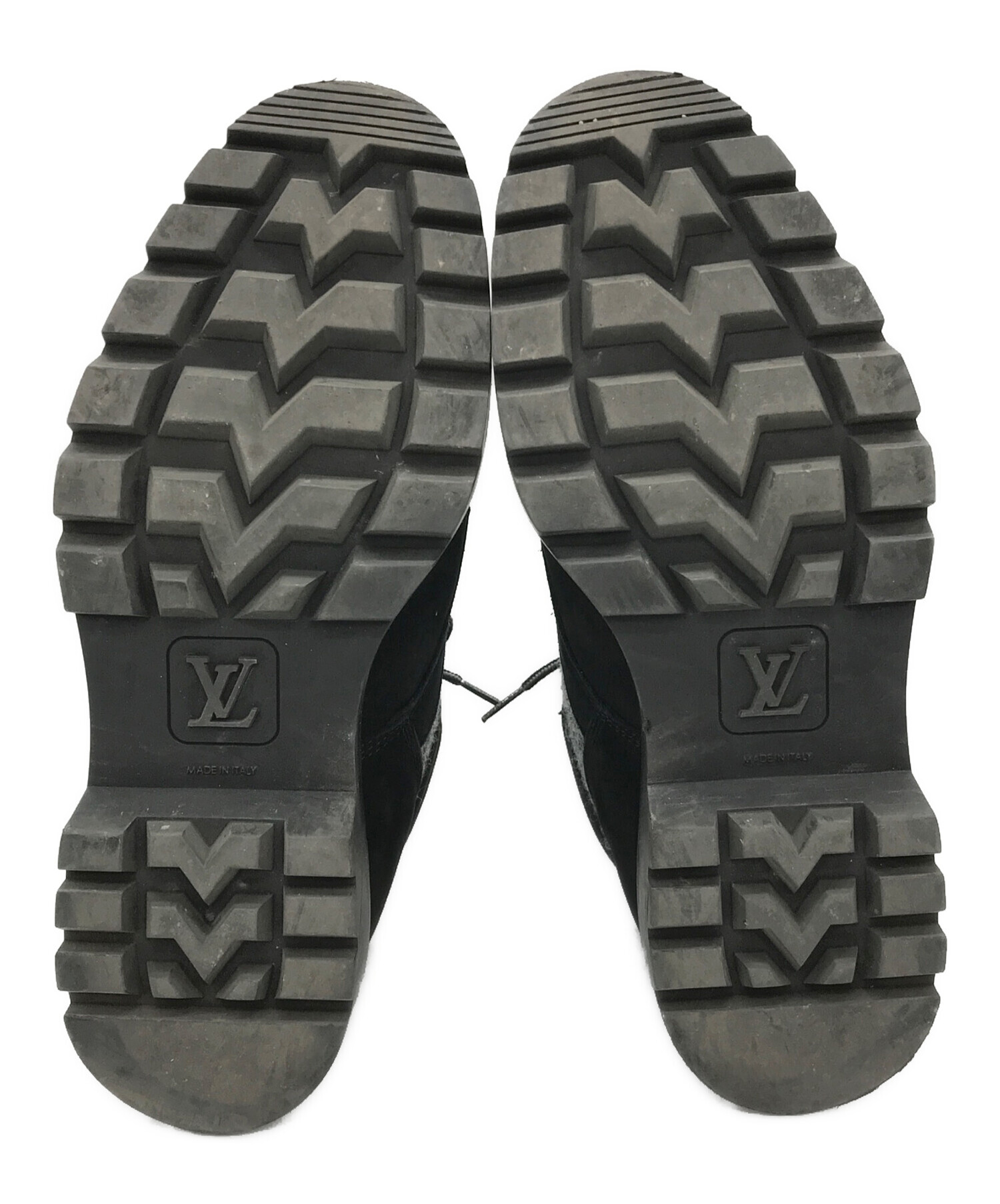 Louis Vuitton レースアップブーツ M11786 ヴィトン シチズンライン モノグラム レザー ロゴ レースアップ