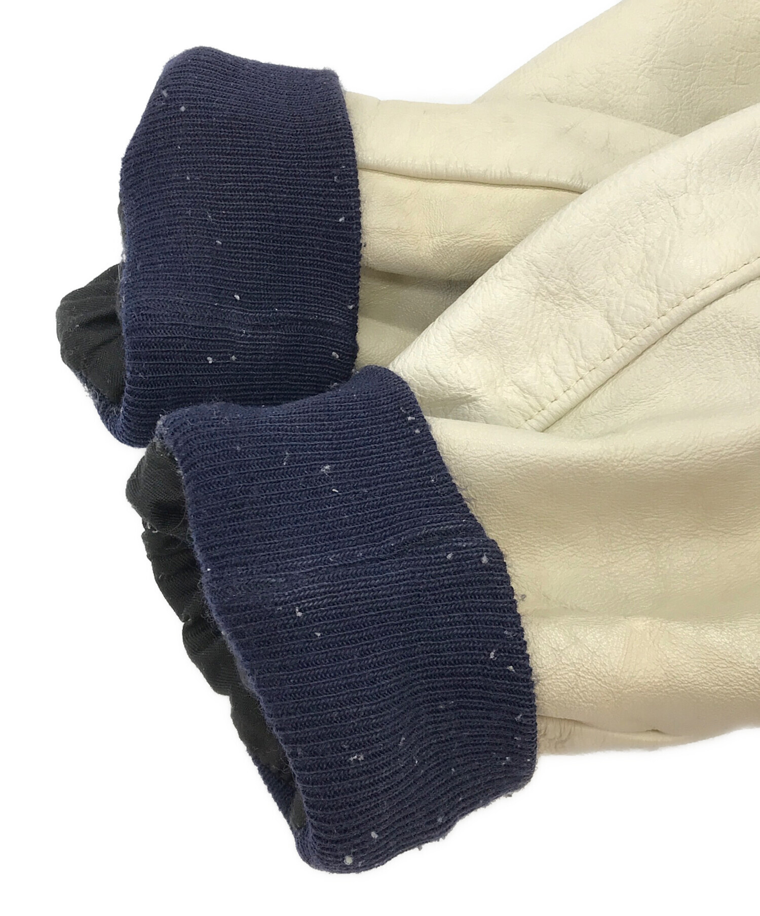 中古・古着通販】Schott (ショット) レザースタジャン ブルー サイズ 