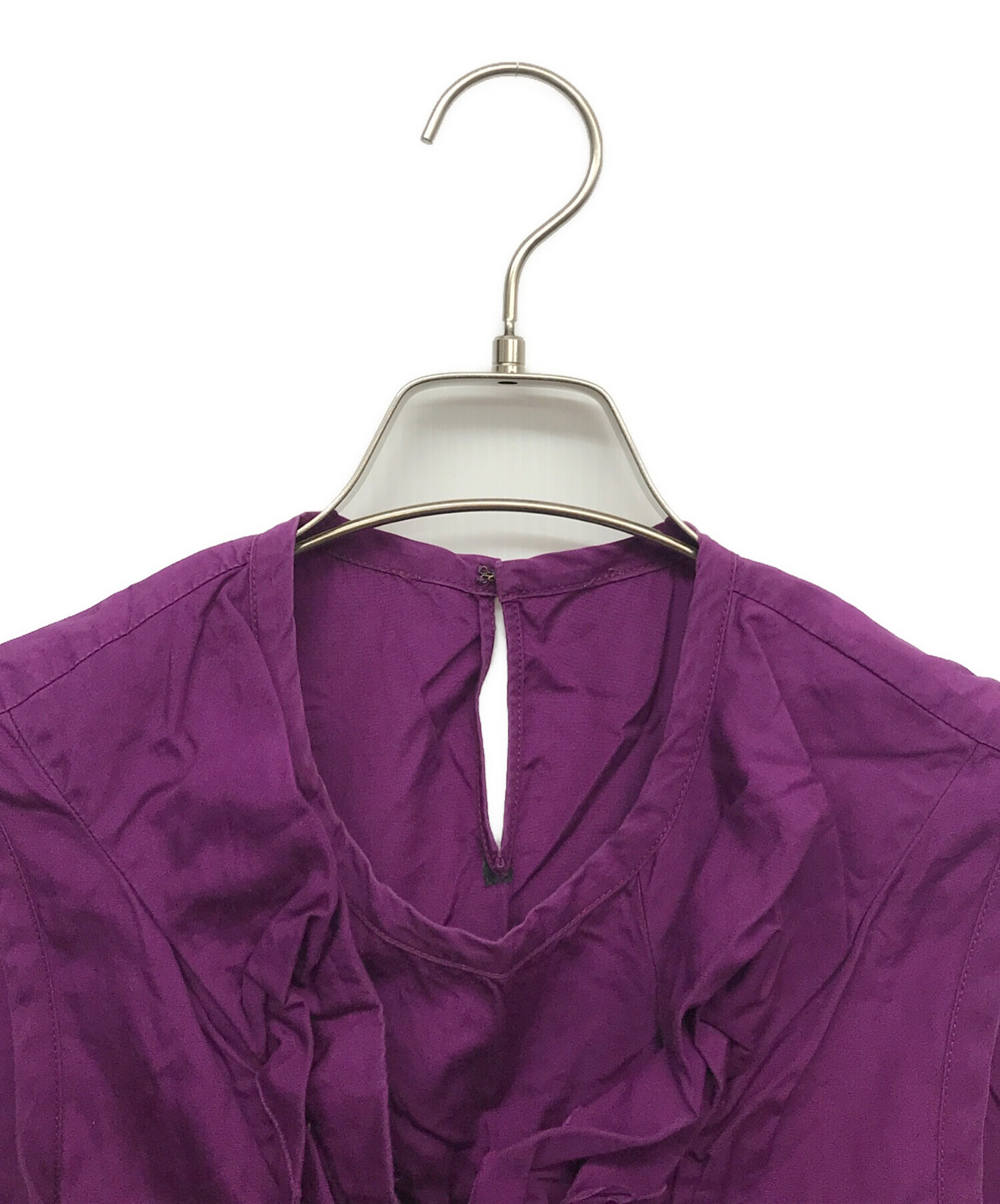 COMME des GARCONS ノースリーブワンピース パープル M 中古・古着通販】tricot COMME des GARCONS (トリココムデギャルソン