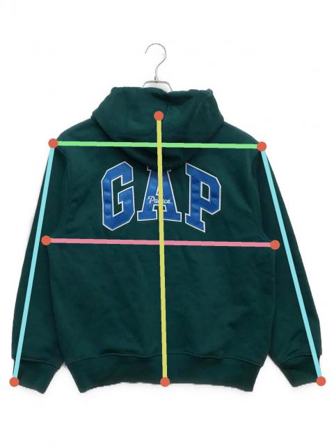 GAP Palace コラボ パーカー ダークグリーン 中古・古着通販】GAP (ギャップ) PALCE コラボパーカー グリーン