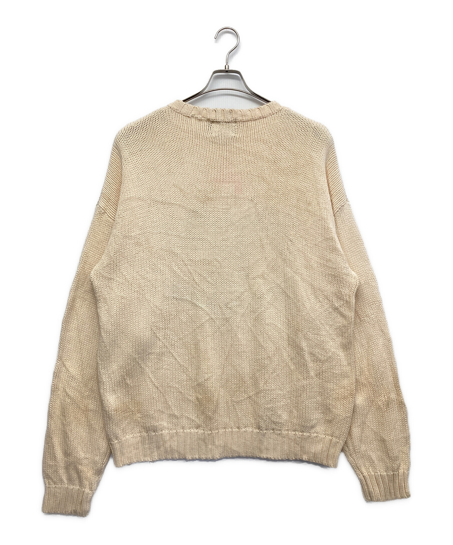 中古・古着通販】CHAPS (チャップス) ロゴニット ベージュ サイズ:XL 