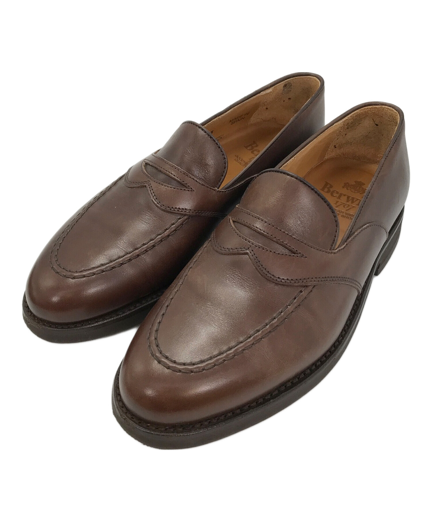 中古・古着通販】berwick (バーウィック) コインローファー ブラウン  
