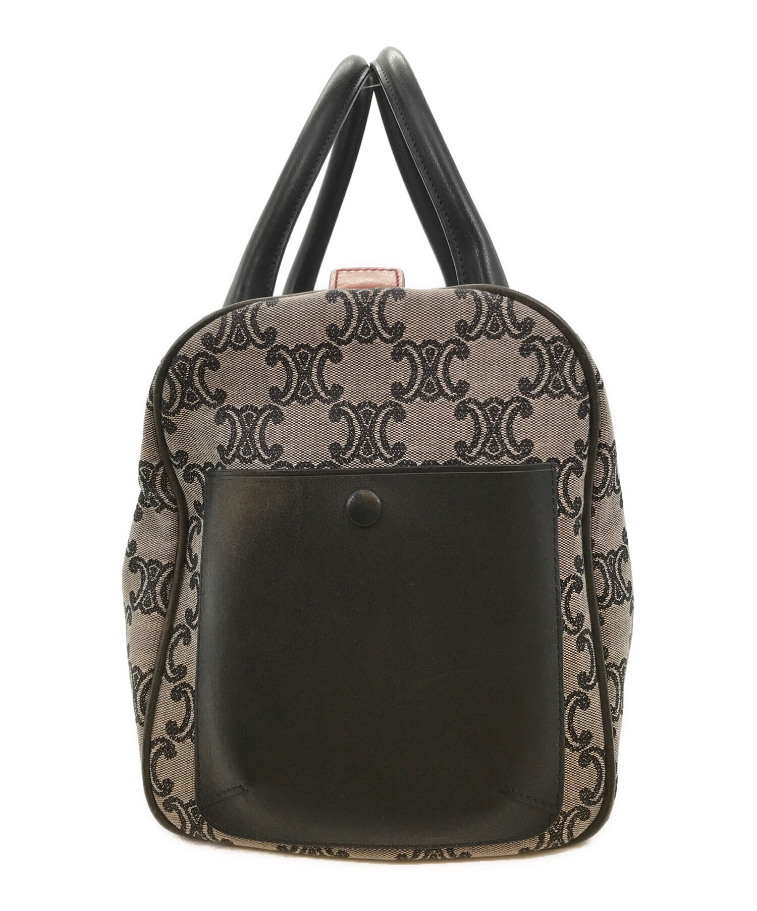 中古・古着通販】CELINE (セリーヌ) マカダム柄ハンドバッグ グレー 