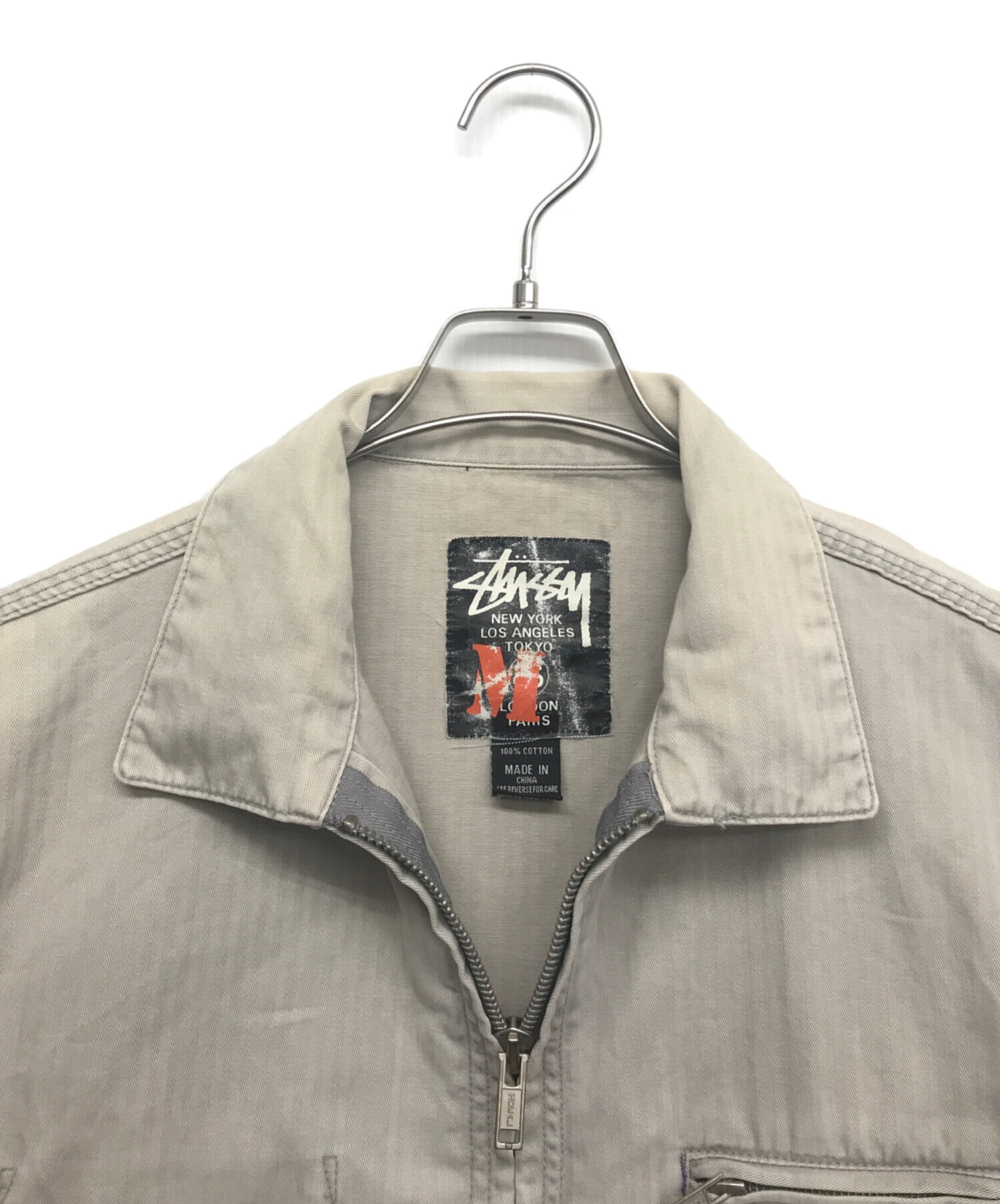 中古・古着通販】stussy (ステューシー) ワークジャケット ベージュ