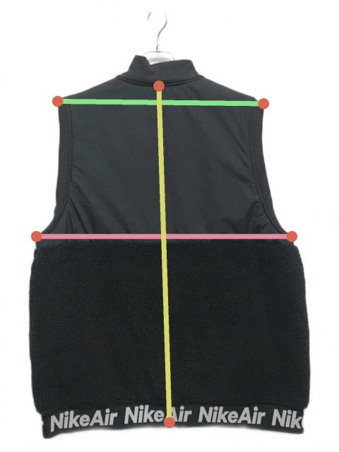 中古・古着通販】NIKE (ナイキ) フリースベスト ブラック サイズ:XL