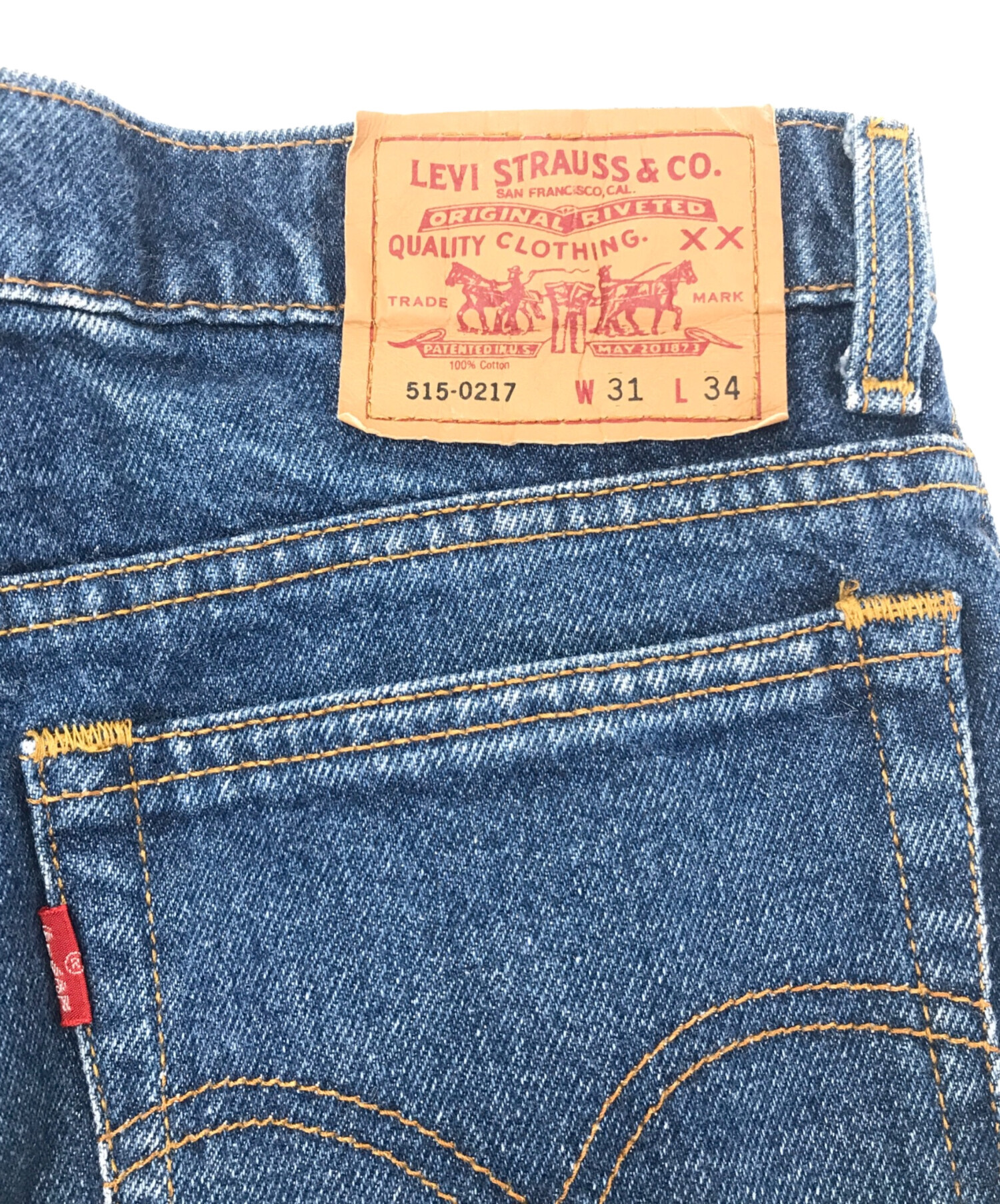 中古・古着通販】LEVI'S (リーバイス) 515デニムパンツ ブルー サイズ