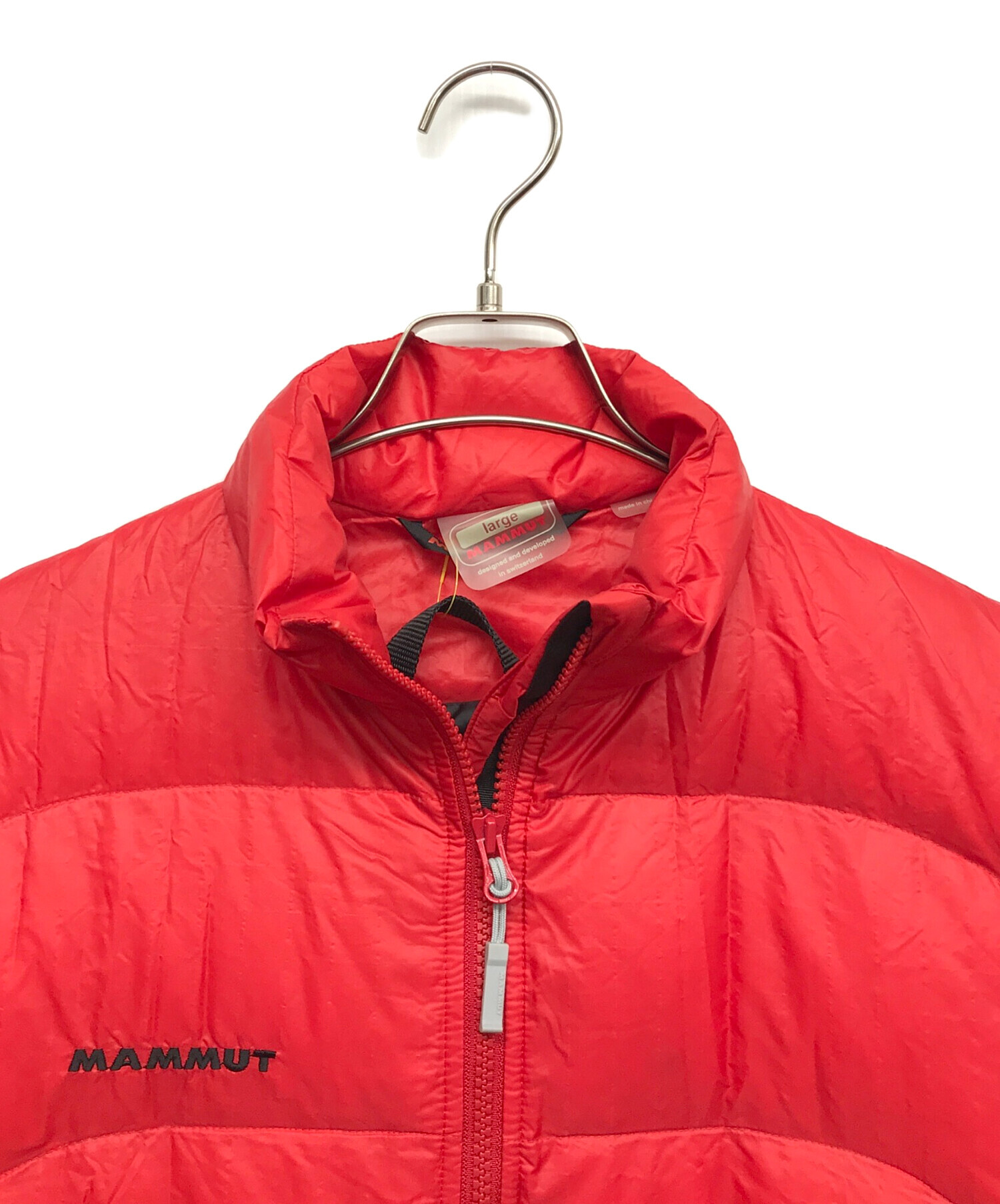 中古・古着通販】MAMMUT (マムート) ダウンジャケット レッド サイズ 