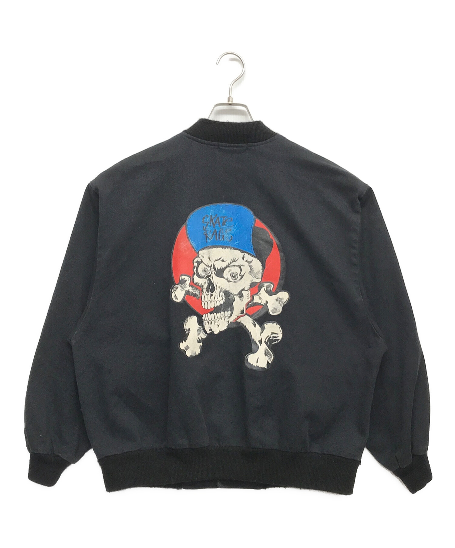 中古・古着通販】skate rags (スケートラグス) スタジャン ブラック