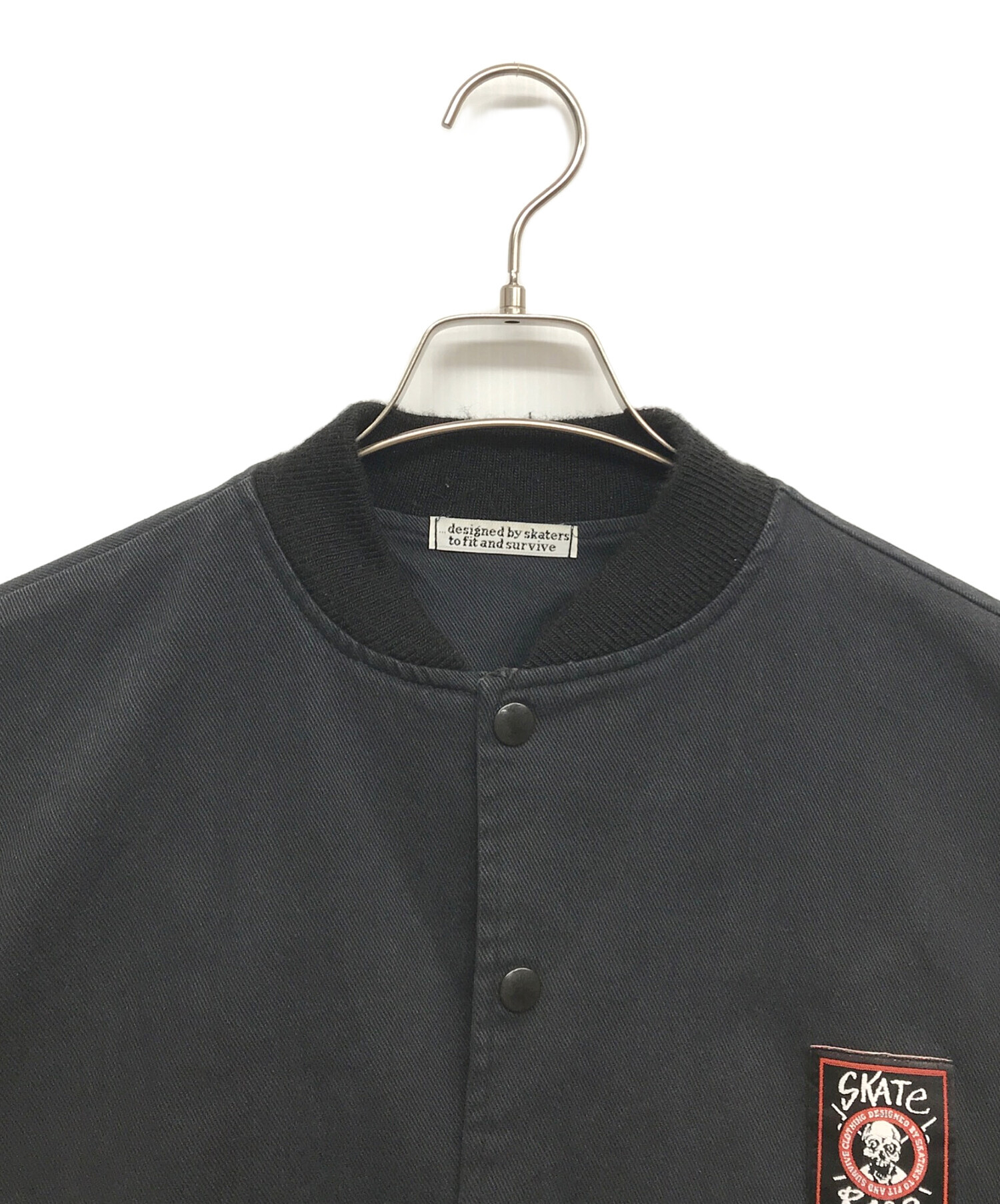 中古・古着通販】skate rags (スケートラグス) スタジャン ブラック