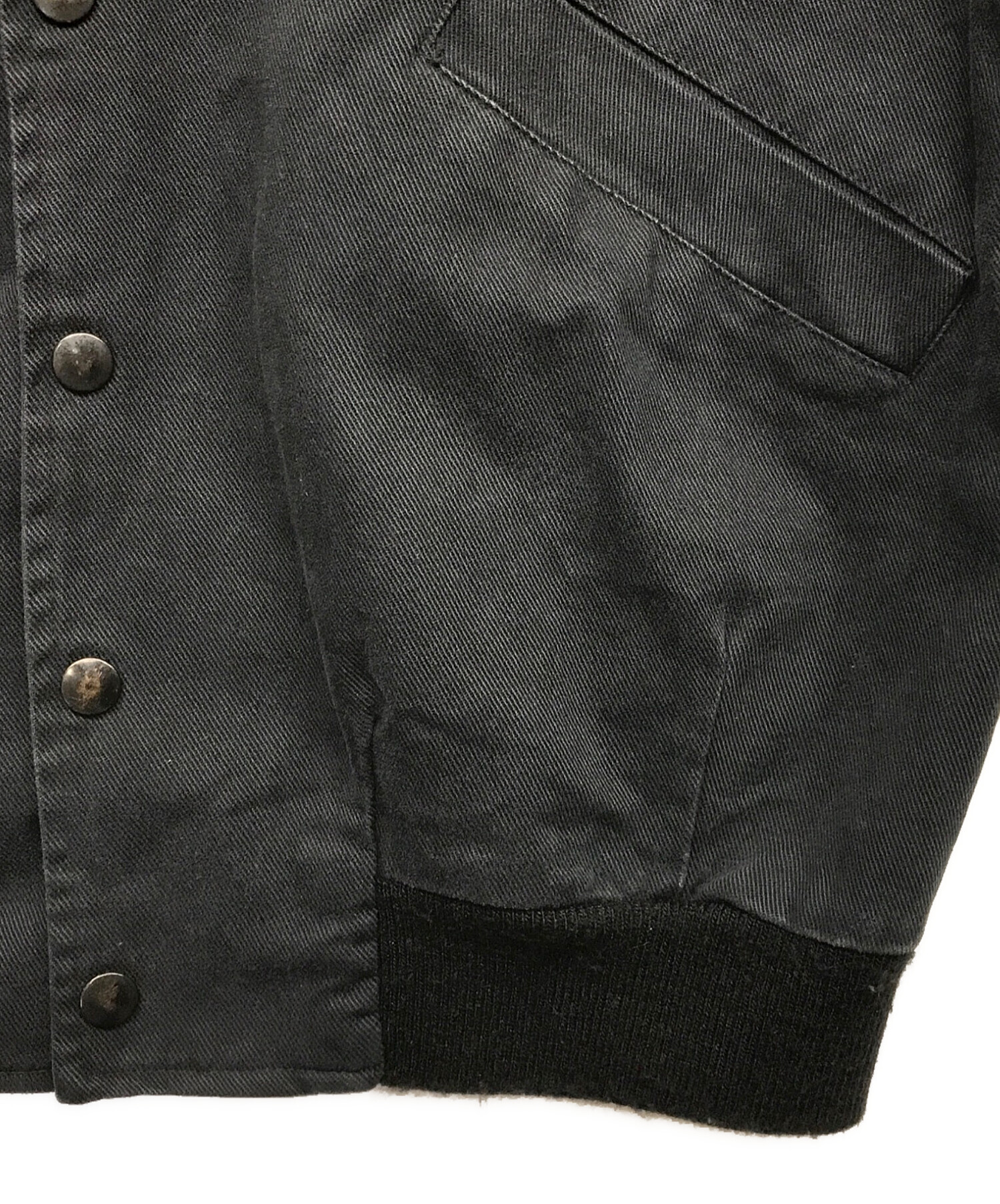 中古・古着通販】skate rags (スケートラグス) スタジャン ブラック