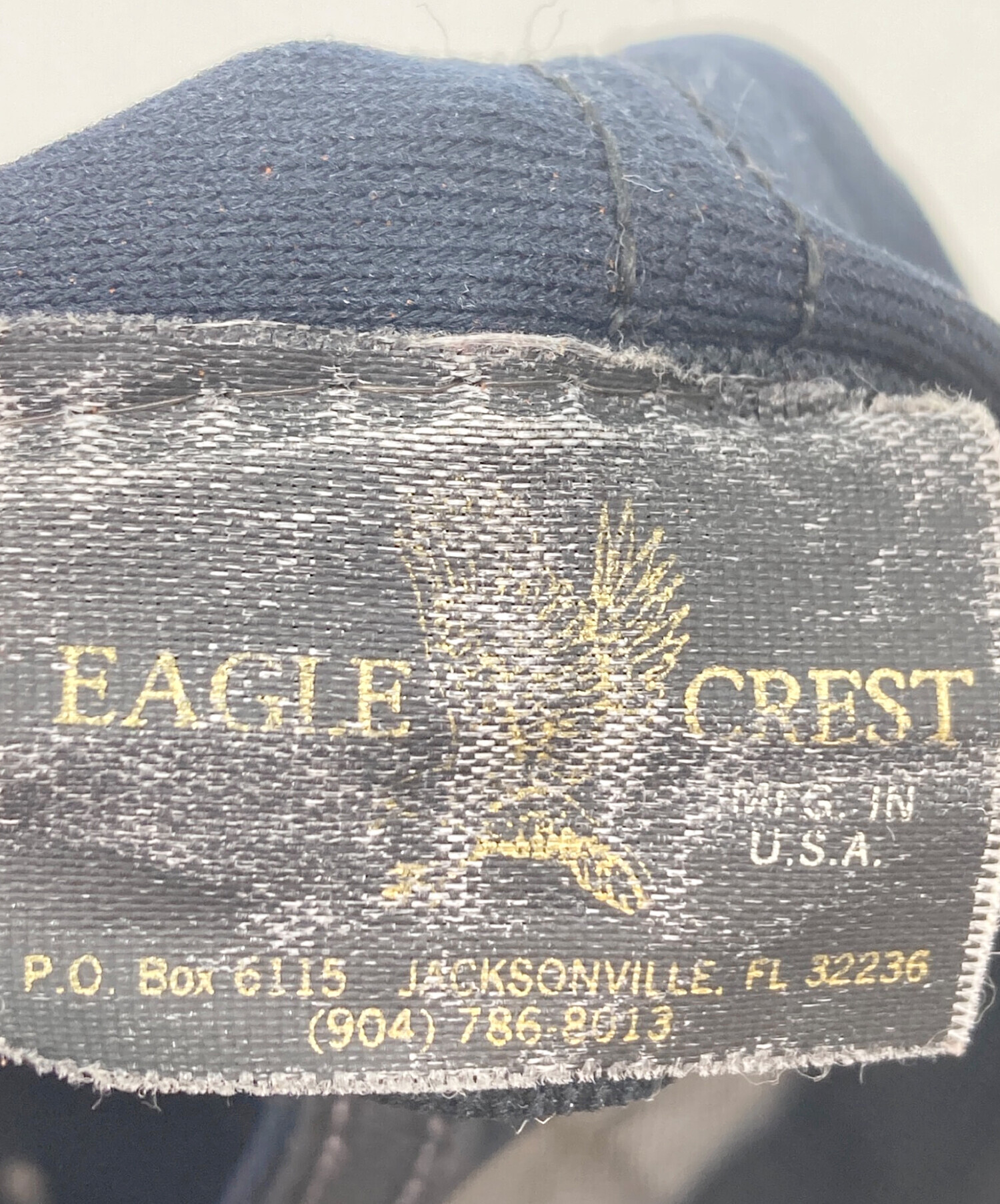 CREST クレスト キャップ  紺 【古着】【中古】【送料無料】 中古・古着通販】EAGLE CREST (イーグルクレスト) キャップ ネイビー