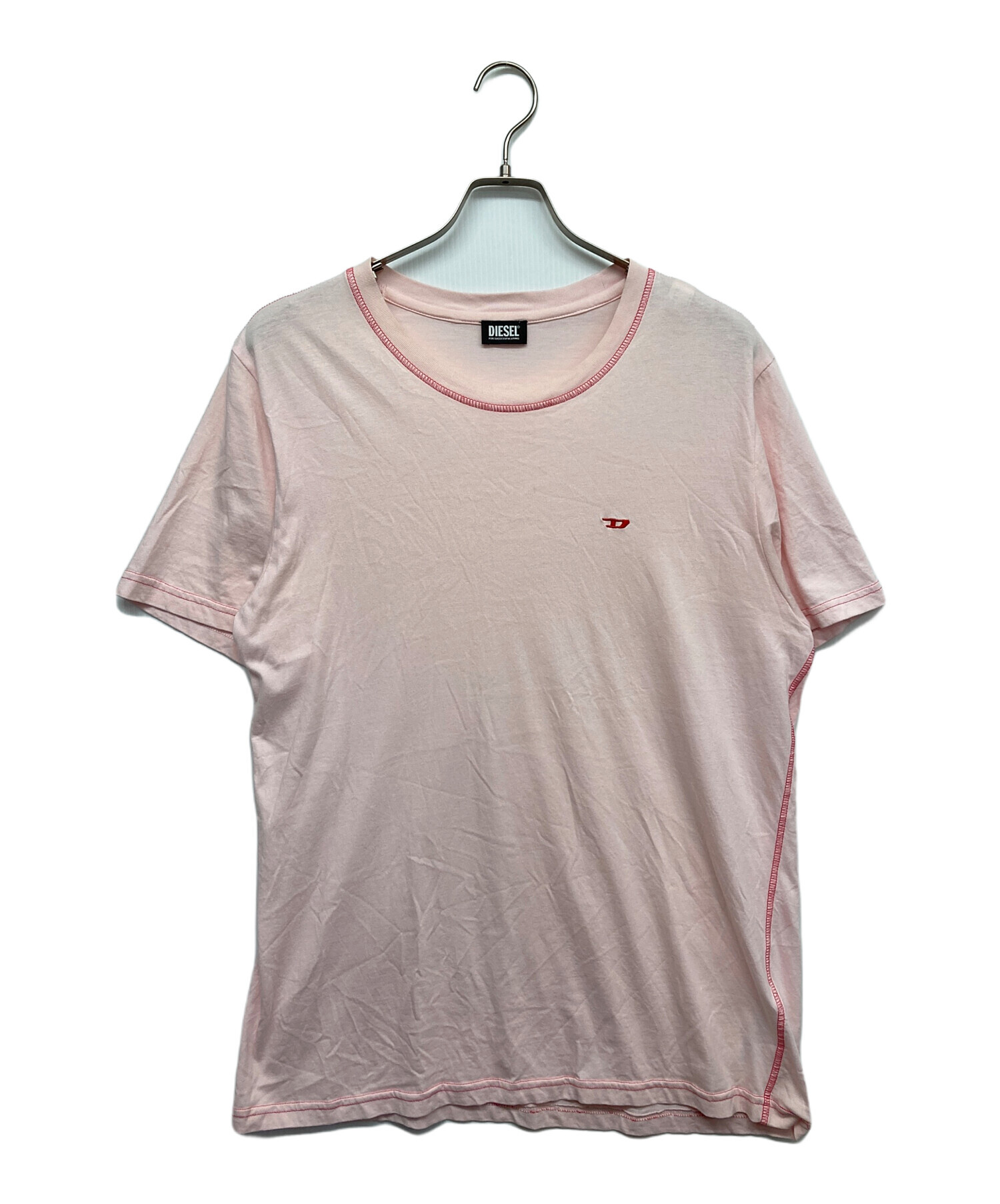 中古・古着通販】DIESEL (ディーゼル) Tシャツ ピンク サイズ:記載無