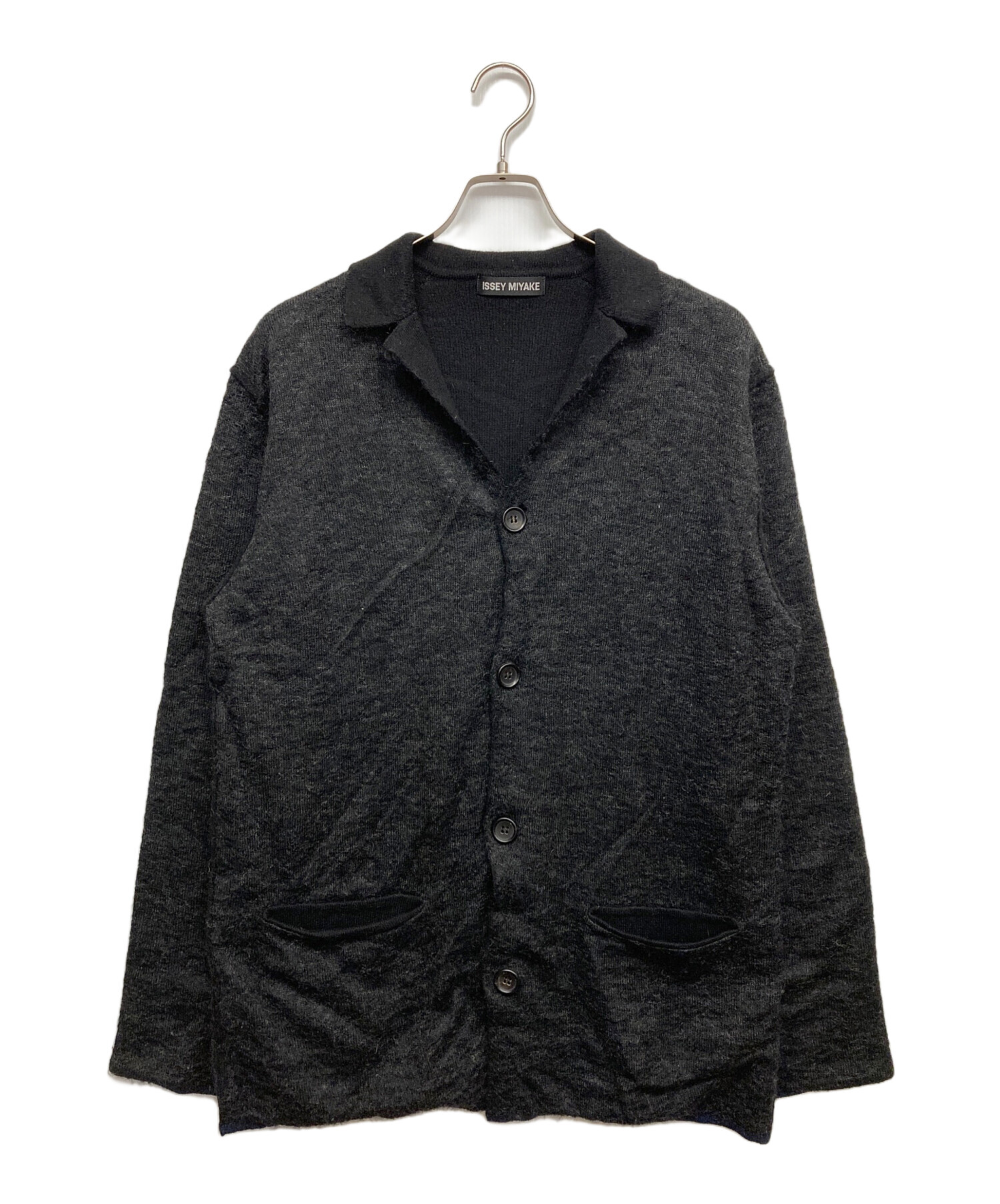 中古・古着通販】ISSEY MIYAKE (イッセイミヤケ) モヘア混カーディガン