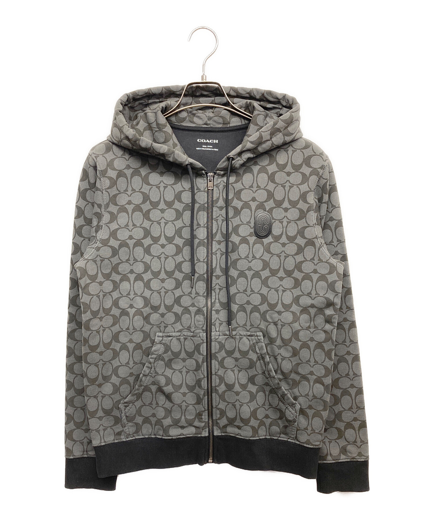 中古・古着通販】COACH (コーチ) ジップパーカー グレー サイズ:S