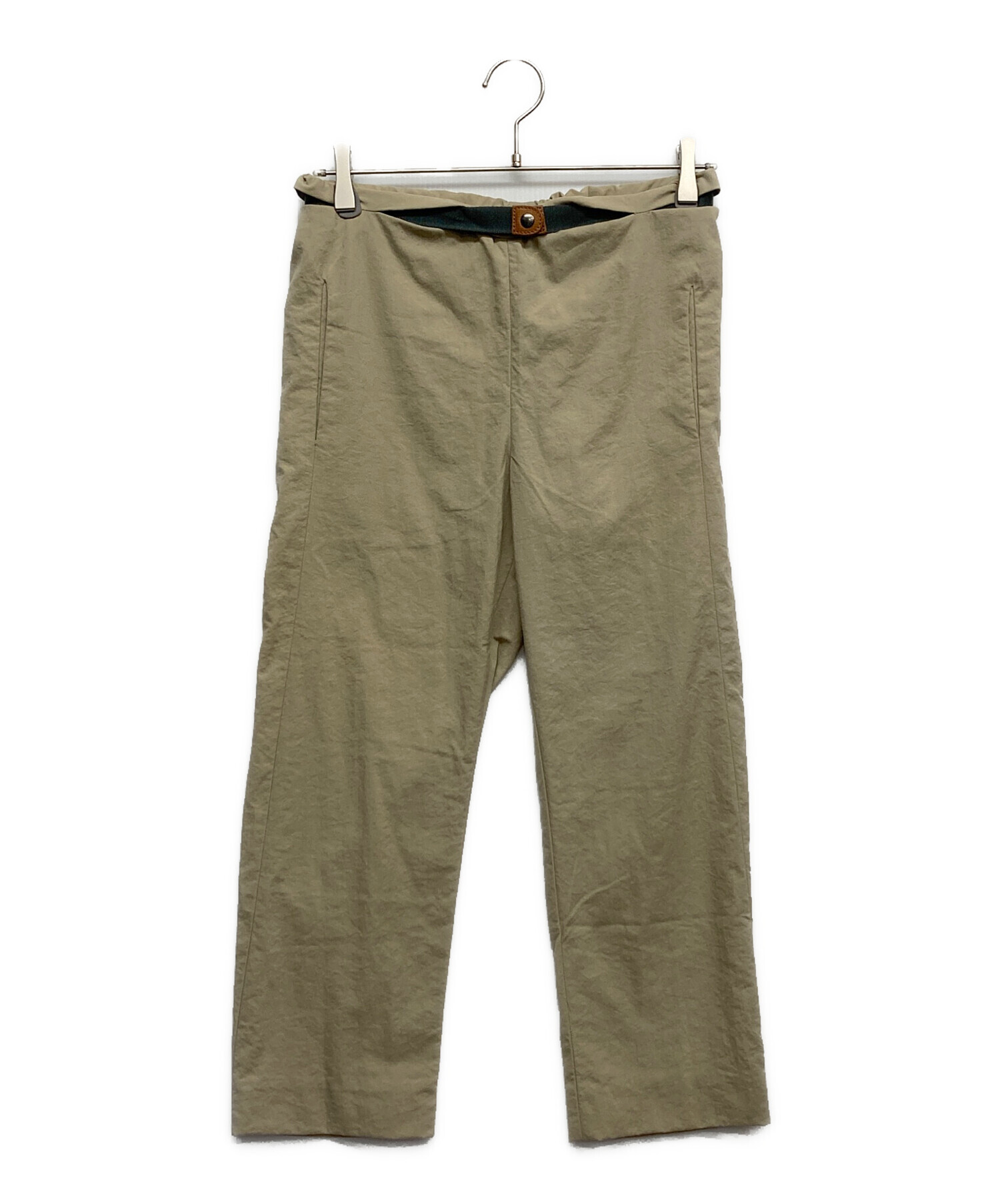 中古・古着通販】MARNI (マルニ) ベルト付イージーパンツ グリーン 