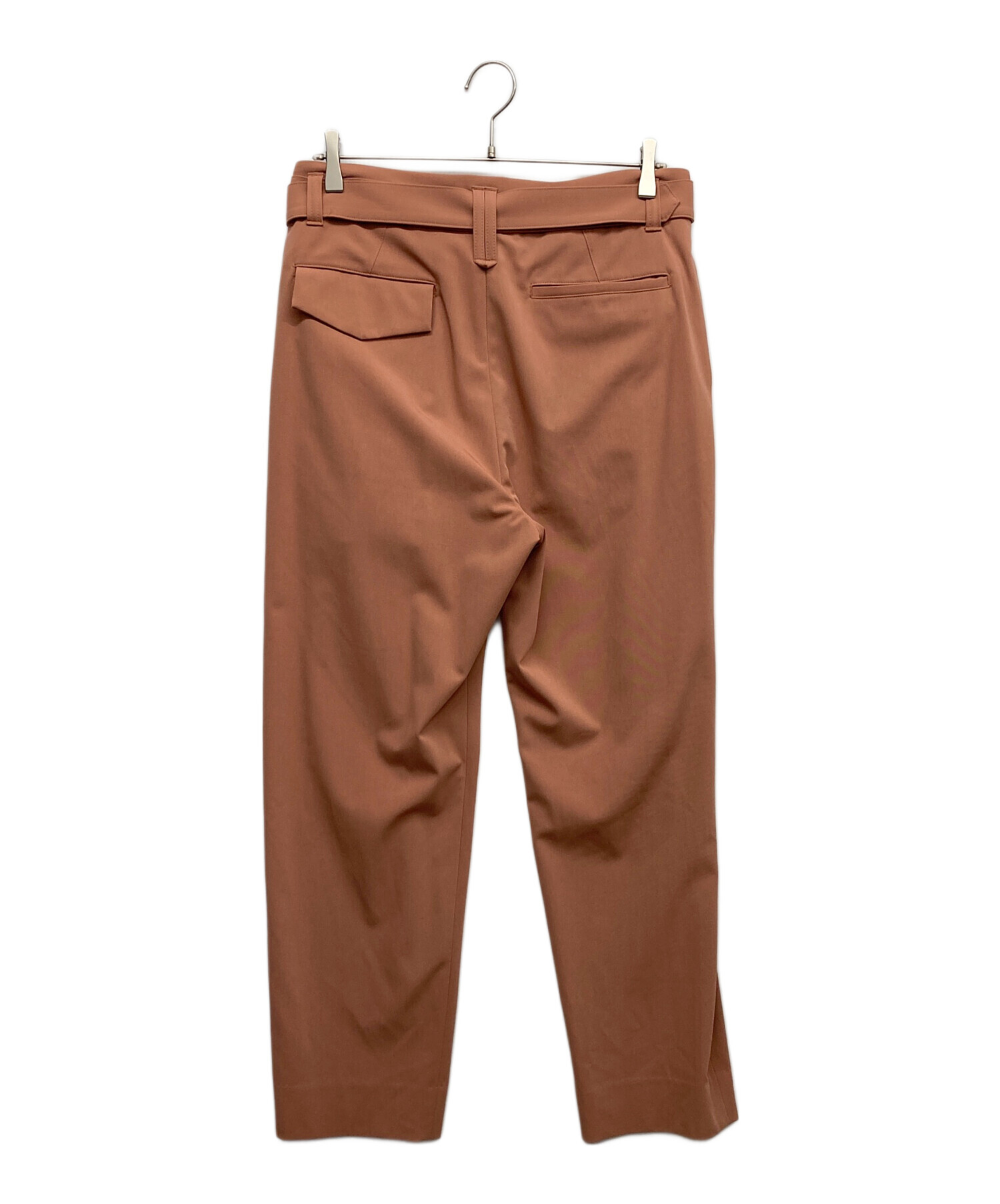 中古・古着通販】CULLNI (クルニ) ベルト2タックパンツ ピンク サイズ